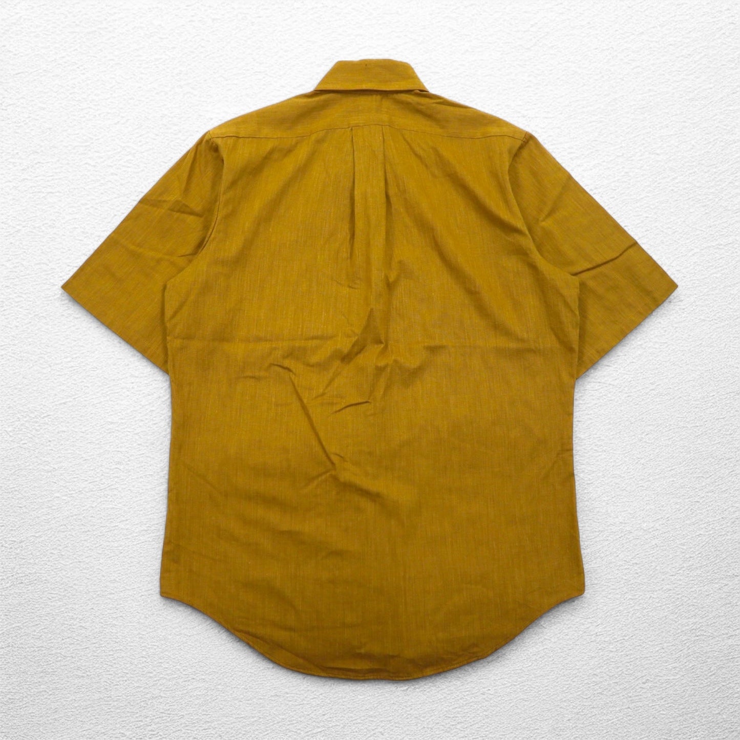TOWNCRAFT ( Penneys ) 60年代 PENN-PREST 半袖 ボタンダウンシャツ M キャメル コットン
