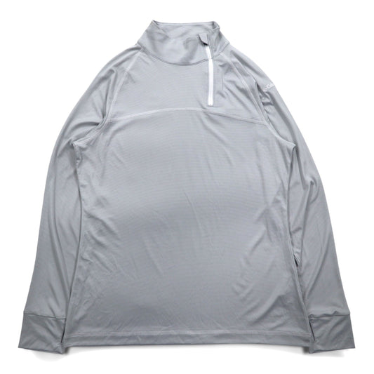 Columbia ハーフジップ トップス ロンT M グレー OMNI-WICK NEW CLASSIC PULLOVER 19S97WL