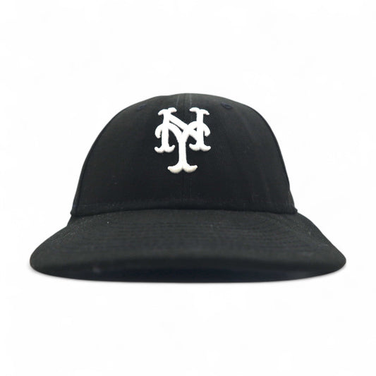 NEW ERA ベースボールキャップ 57.7cm ブラック ポリエステル MLB NY New York Mets ニューヨークメッツ