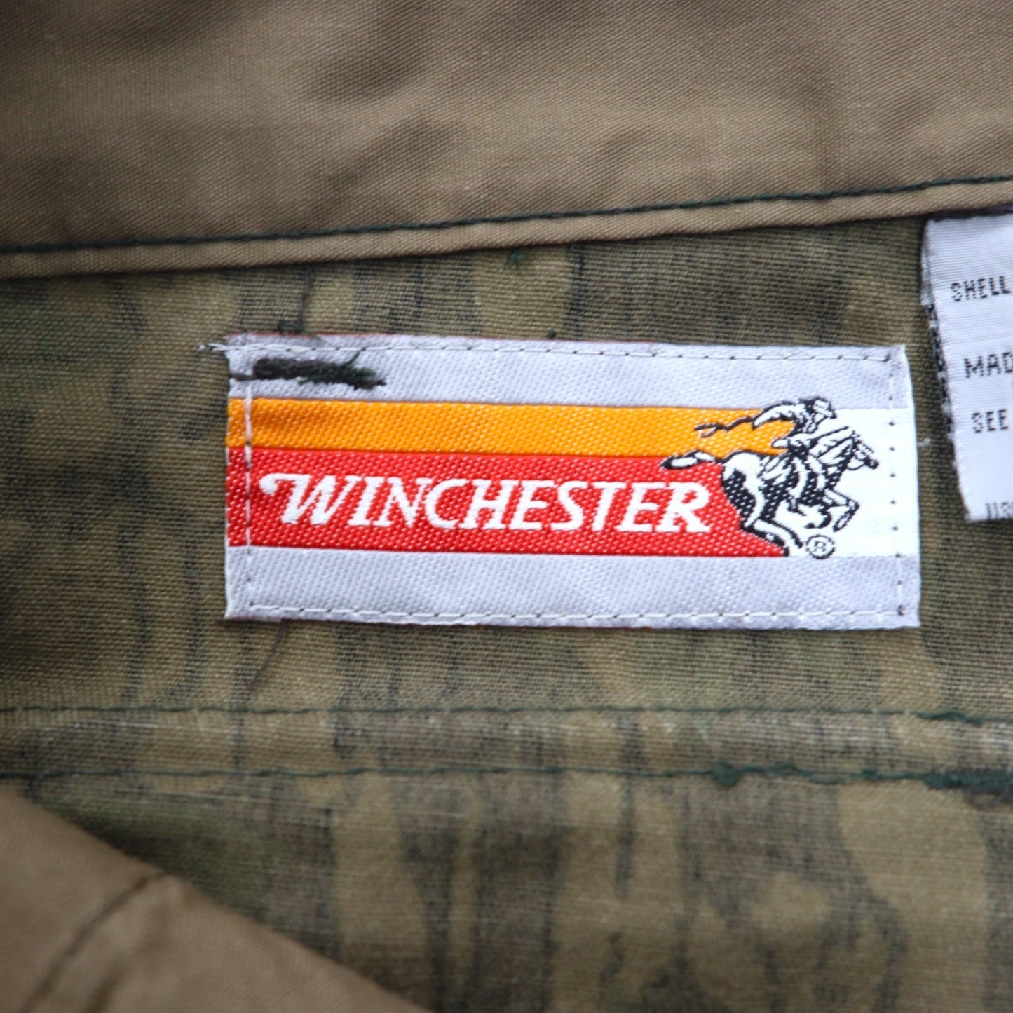 90年代 WINCHESTER ハンティングパンツ L カーキ リアルツリー カモフラ 切替 CONCEAL 裾ジップ