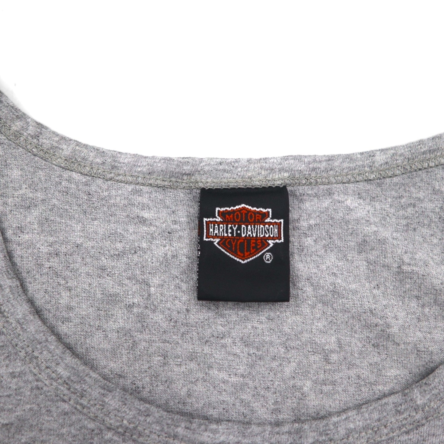 HARLEY DAVIDSON 90年代 USA製 タンクトップ L グレー コットン HONOLULU HAWAII 両面プリント