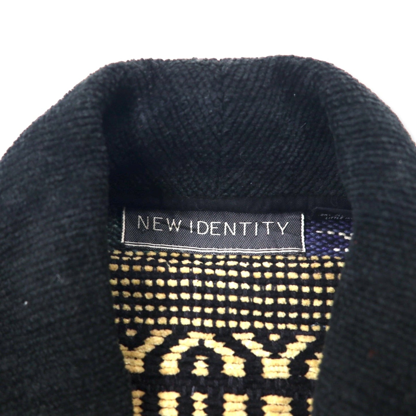 NEW IDENTITY 90年代 ゴブラン織 ジャガード ジャケット L マルチカラー コットン 総柄
