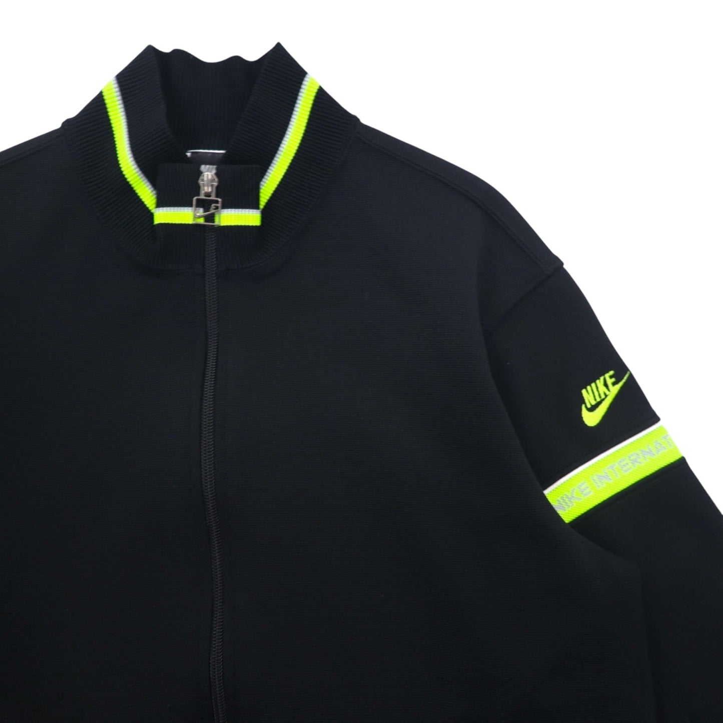 NIKE 80年代 INTERNATIONAL トラックジャケット ジャージ M ブラック スウォッシュ 日本製