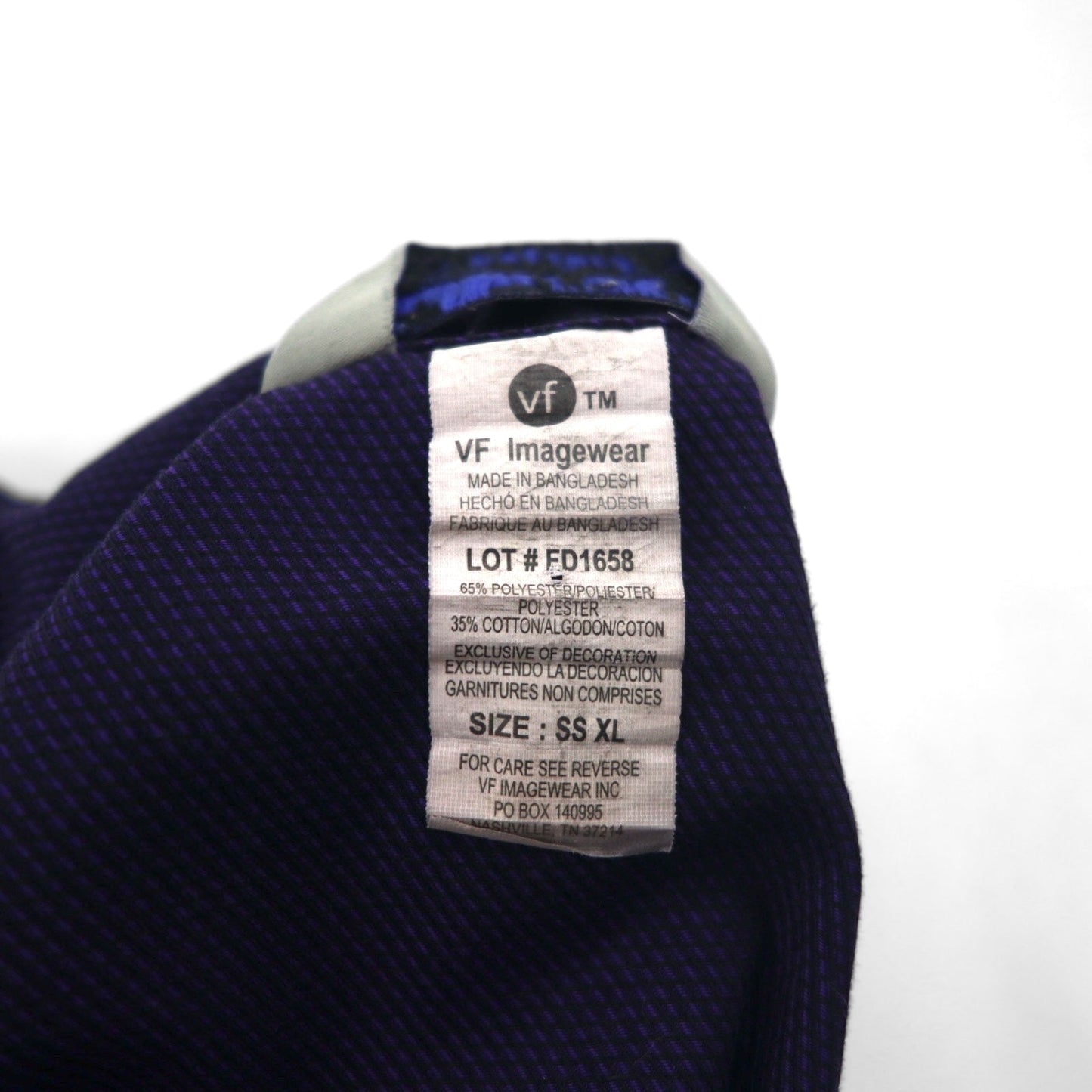 FedEx 90年代 開襟 ワークシャツ 半袖 オープンカラー XL パープル アメリカ 企業 ボックスシルエット Designed By Stan Herman VF Imagewear