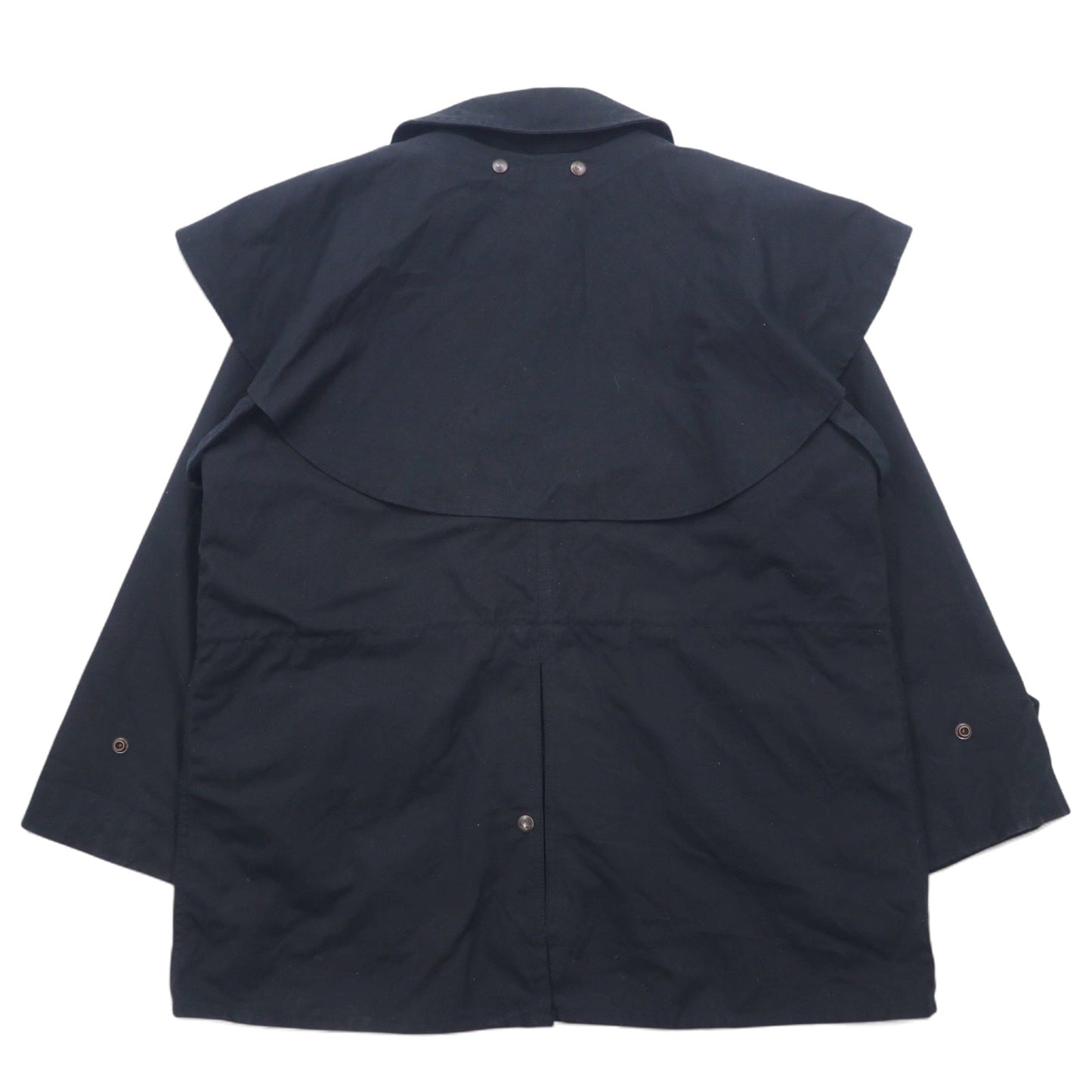 OUTBACK オイルドジャケット サドルジャケット L ブラック コットン ケープ SWAGMAN フィージー製