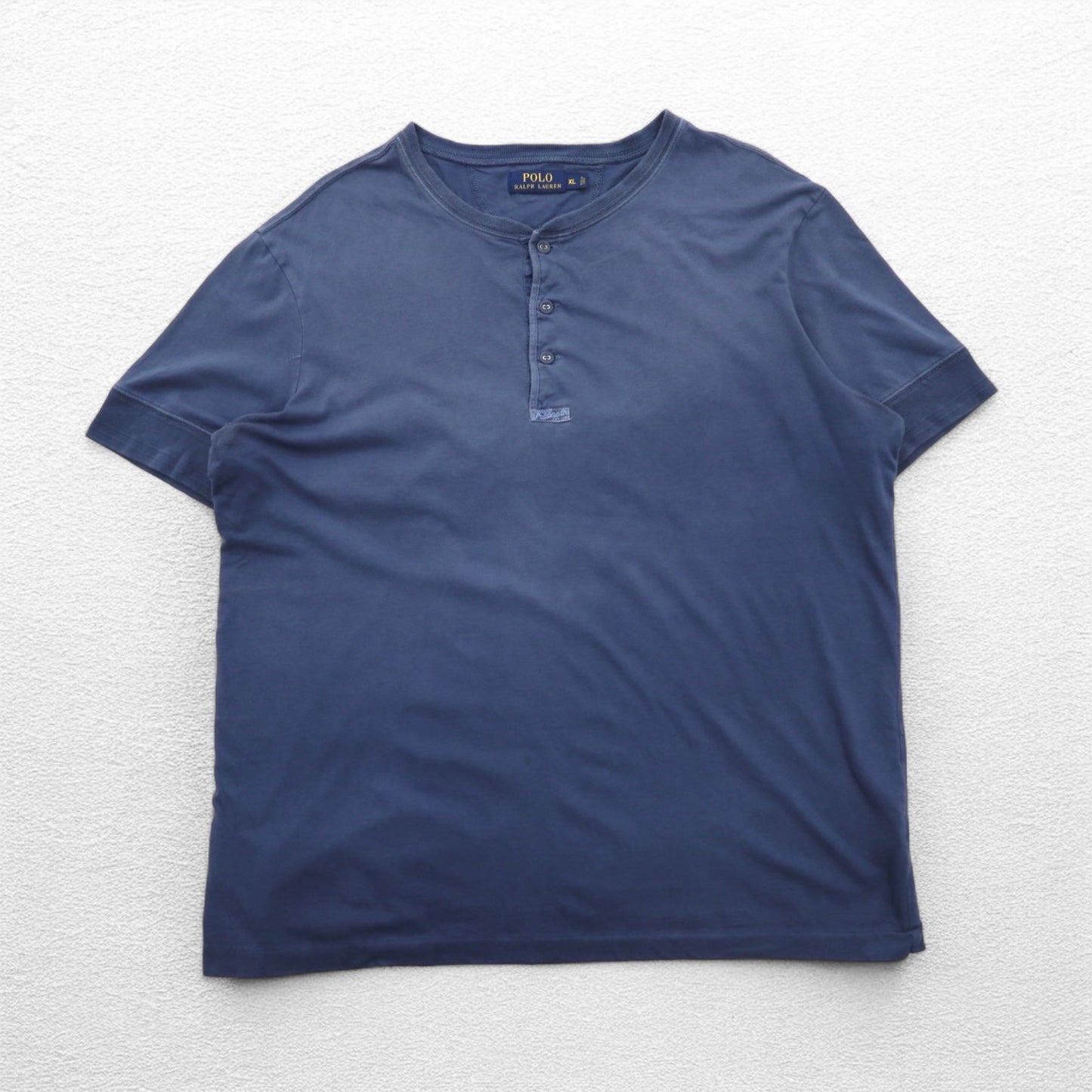 POLO RALPH LAUREN ヘンリーネック Tシャツ XL ネイビー コットン