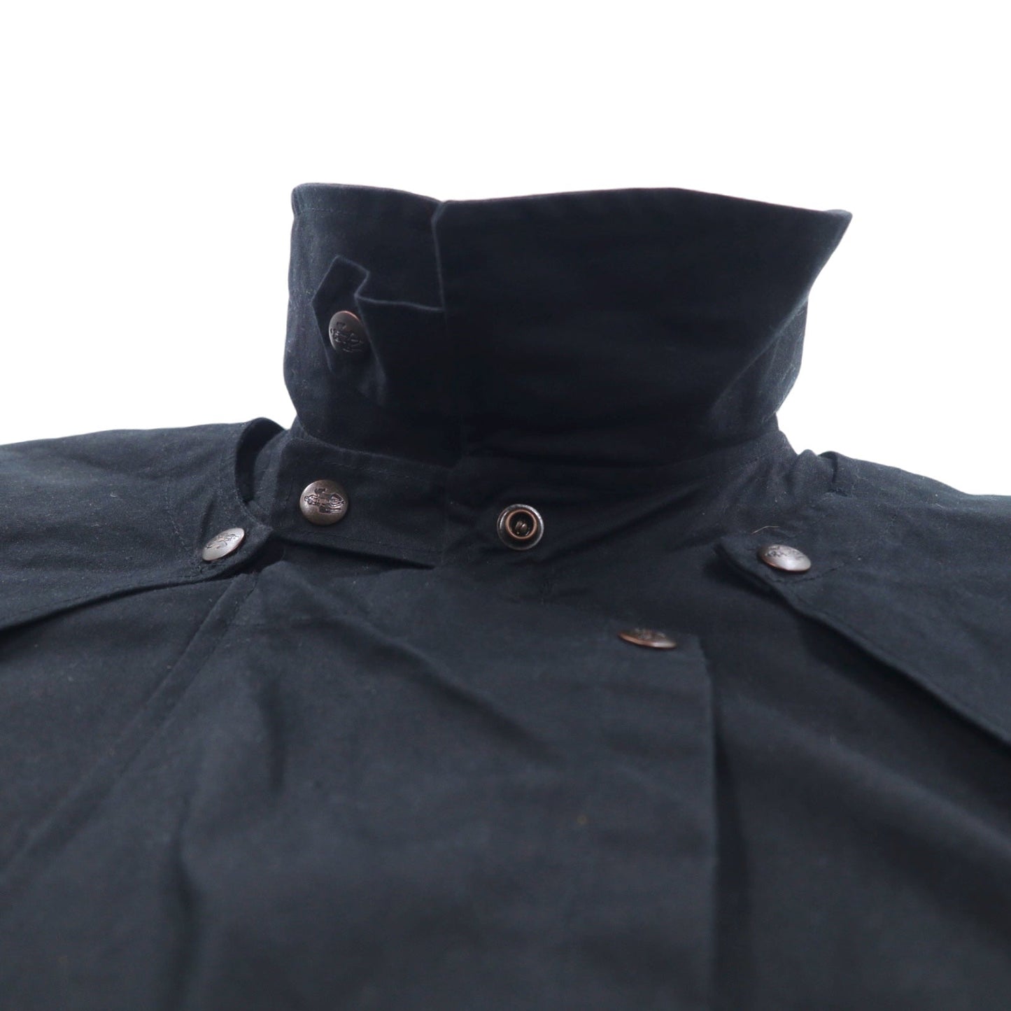 OUTBACK オイルドジャケット サドルジャケット L ブラック コットン ケープ SWAGMAN フィージー製