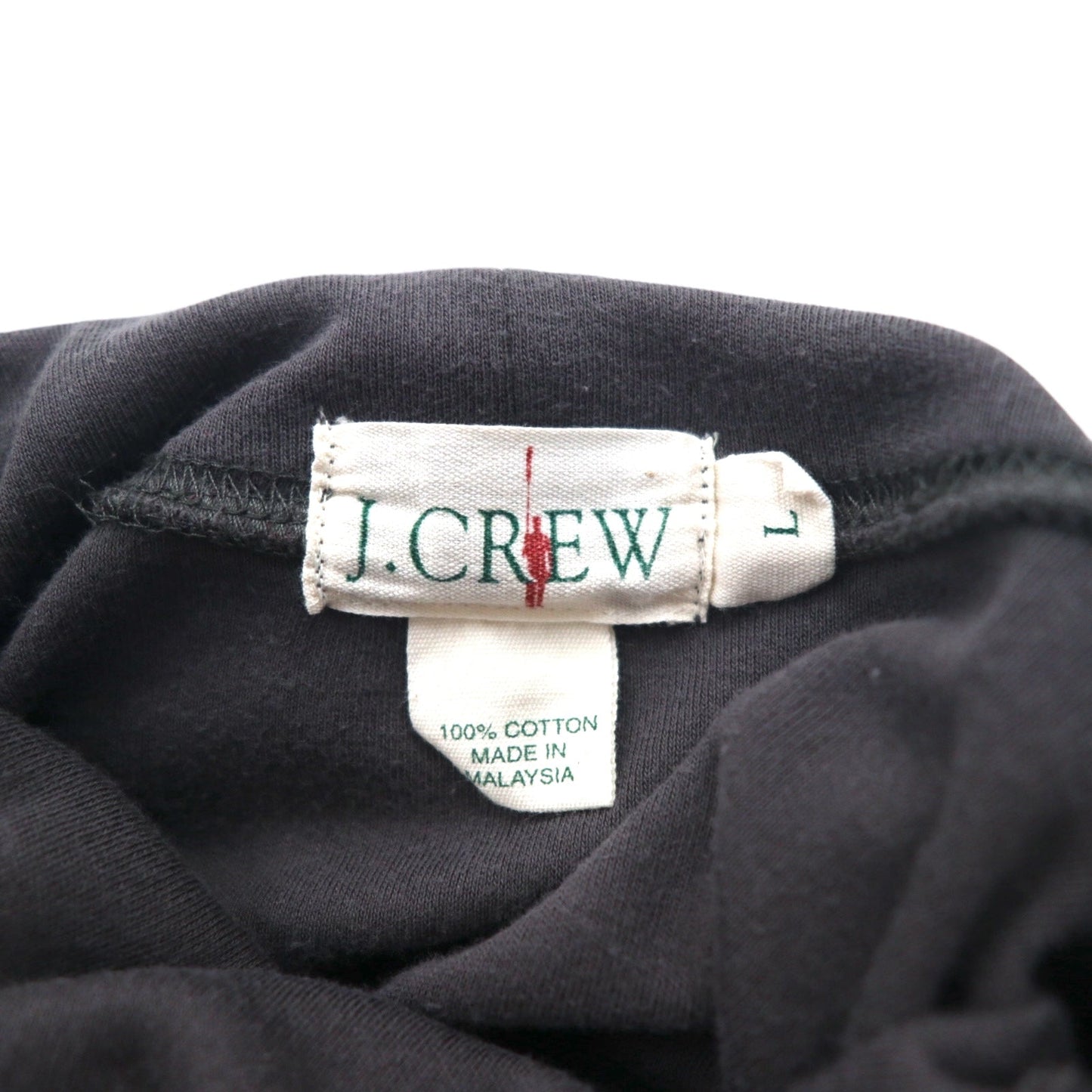 J.CREW 90年代 巨人タグ タートルネック ロングスリーブTシャツ ロンT L グレー コットン