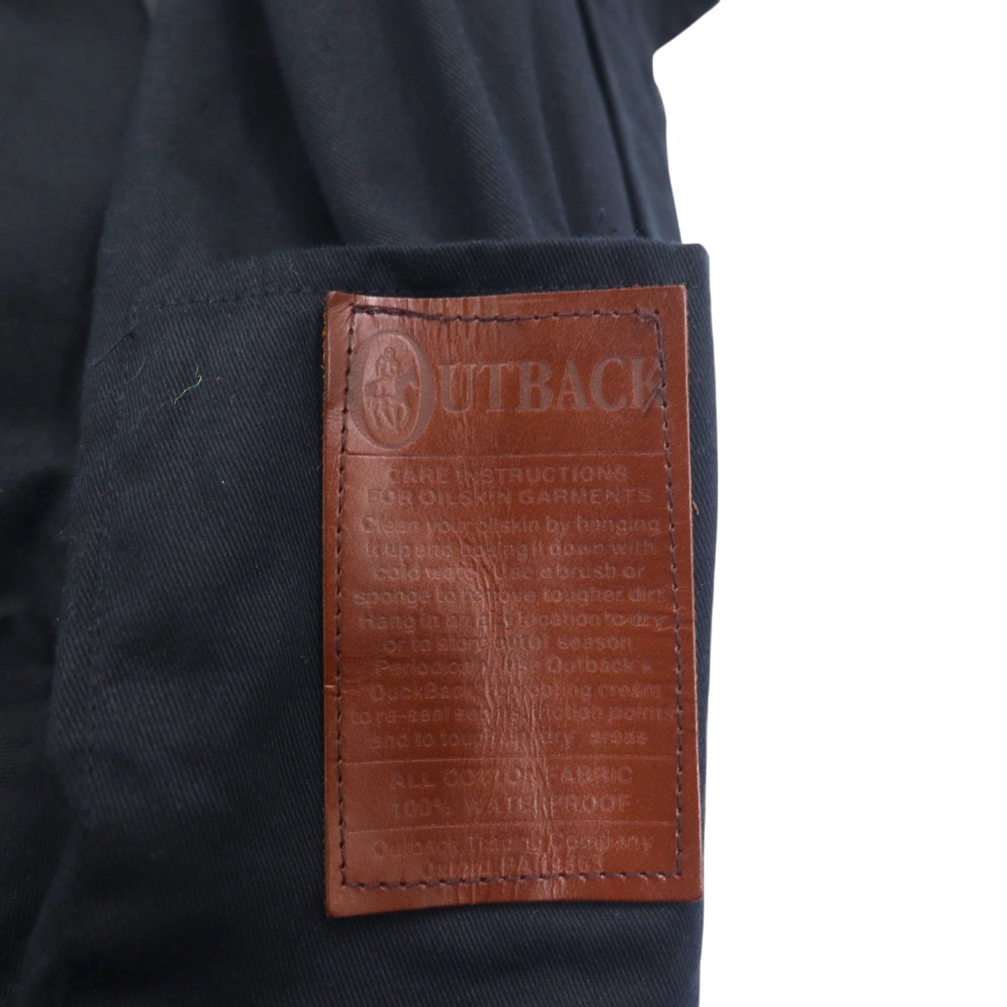 OUTBACK オイルドジャケット サドルジャケット L ブラック コットン ケープ SWAGMAN フィージー製