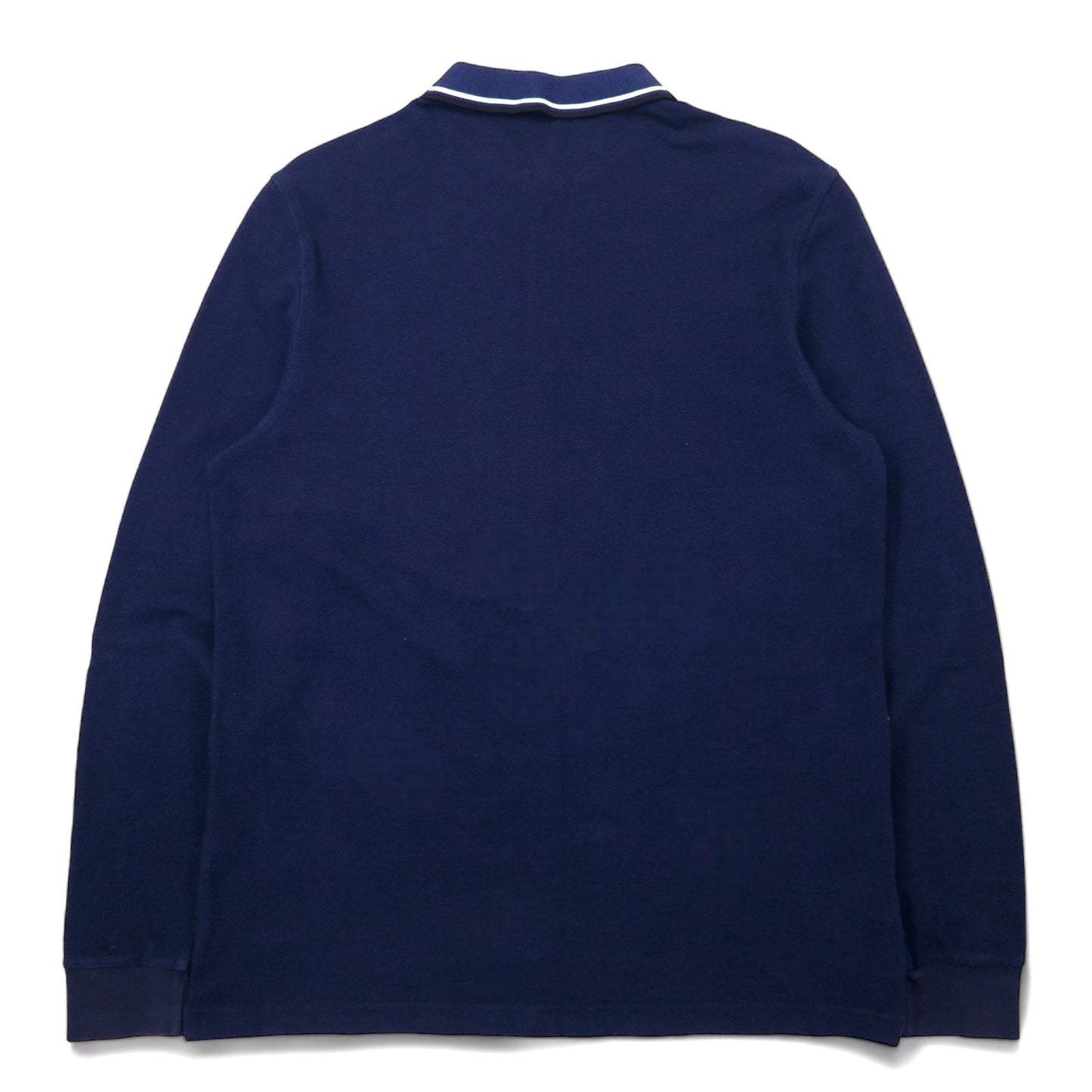FRED PERRY 長袖 ポロシャツ XL ネイビー コットン 鹿の子 ワンポイントロゴ M3636