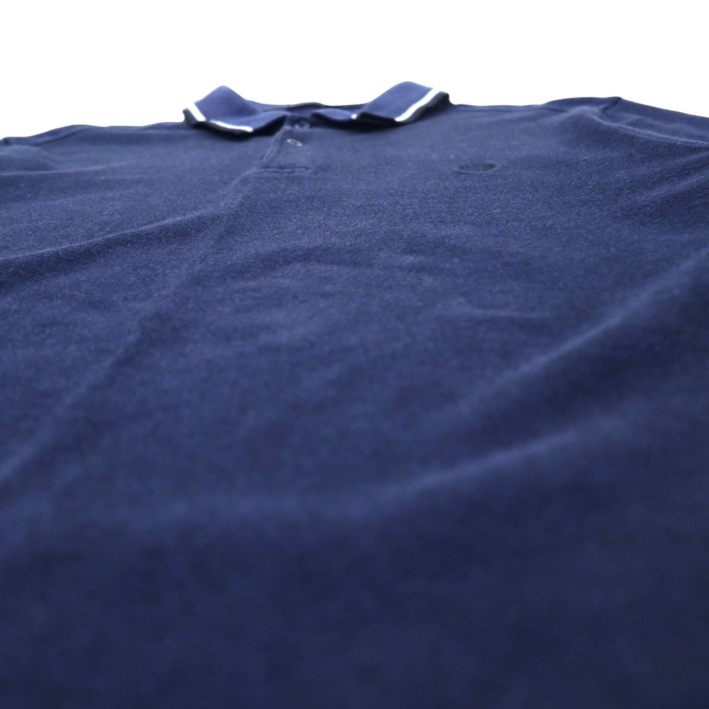 FRED PERRY 長袖 ポロシャツ XL ネイビー コットン 鹿の子 ワンポイントロゴ M3636