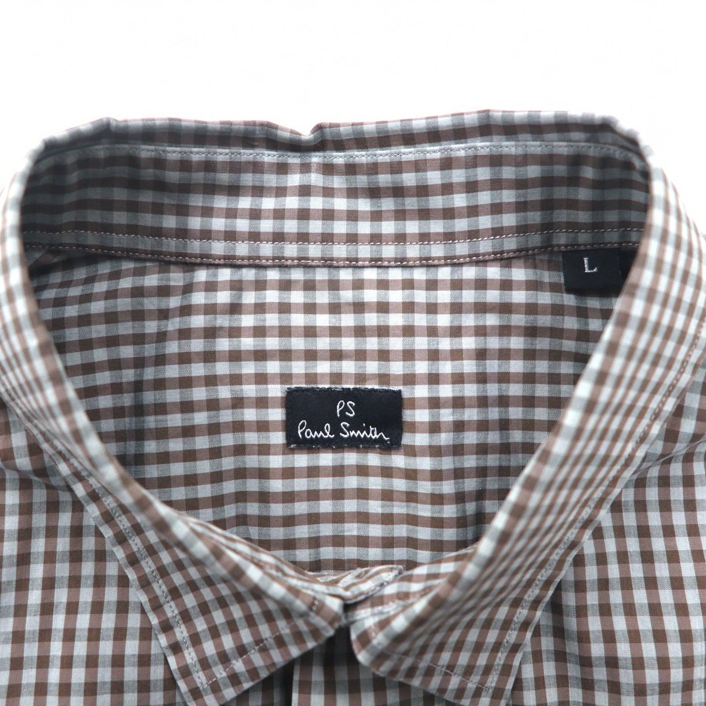 PS Paul Smith ドレスシャツ L グレー チェック コットン