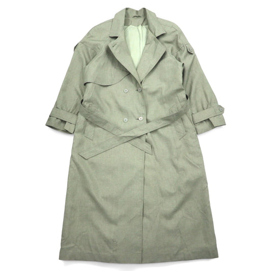 Vintage Trench Coat Collection Elegante トレンチコート L カーキ ベルト付き DIVISIN OF THUNDER BAY