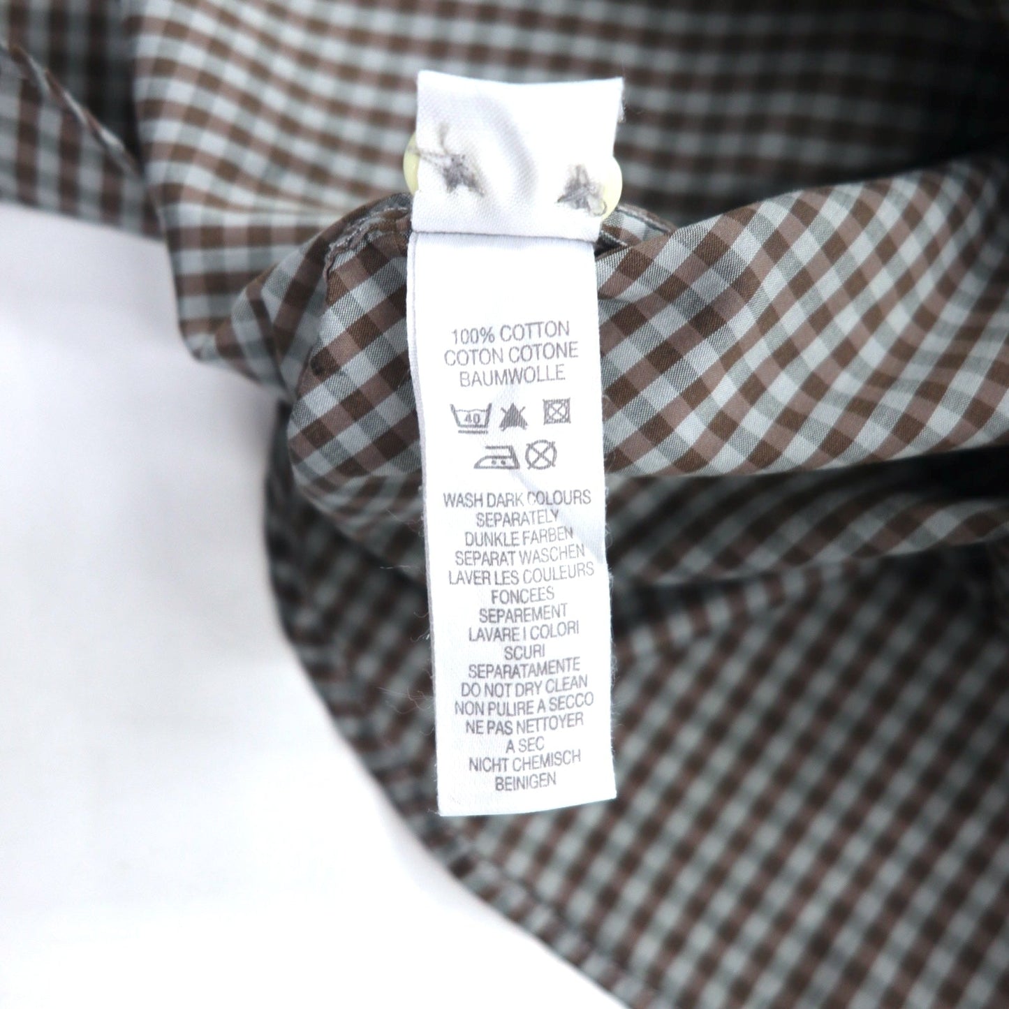 PS Paul Smith ドレスシャツ L グレー チェック コットン