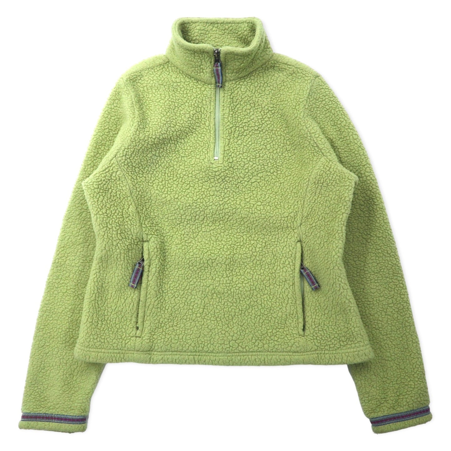 L.L.Bean ハーフジップ ボアフリースジャケット SM グリーン ポリエステル 0BCS9