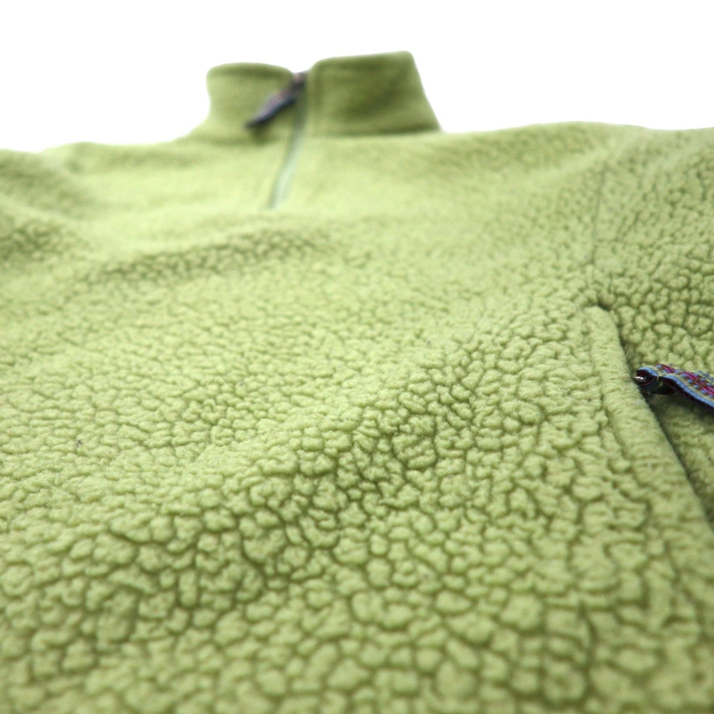 L.L.Bean ハーフジップ ボアフリースジャケット SM グリーン ポリエステル 0BCS9