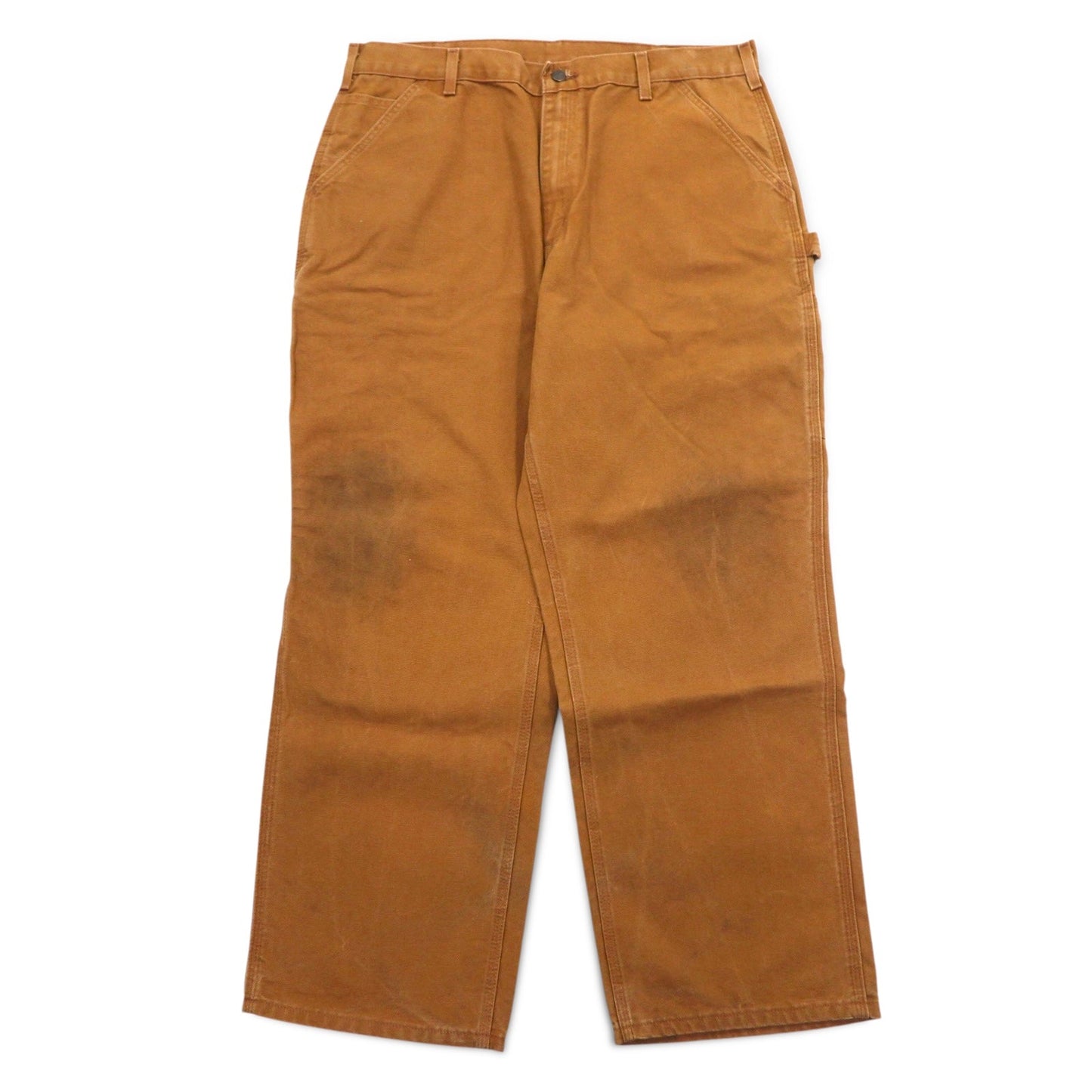 carhartt ルーズフィット ダックペインターパンツ L ブラウン ウォッシュド B11-BRN メキシコ製