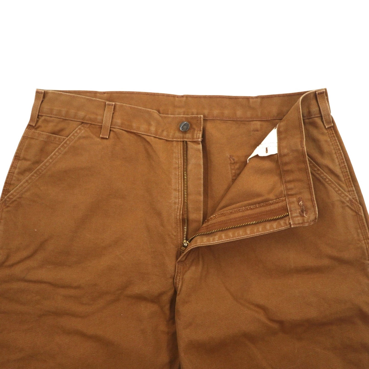 carhartt ルーズフィット ダックペインターパンツ L ブラウン ウォッシュド B11-BRN メキシコ製