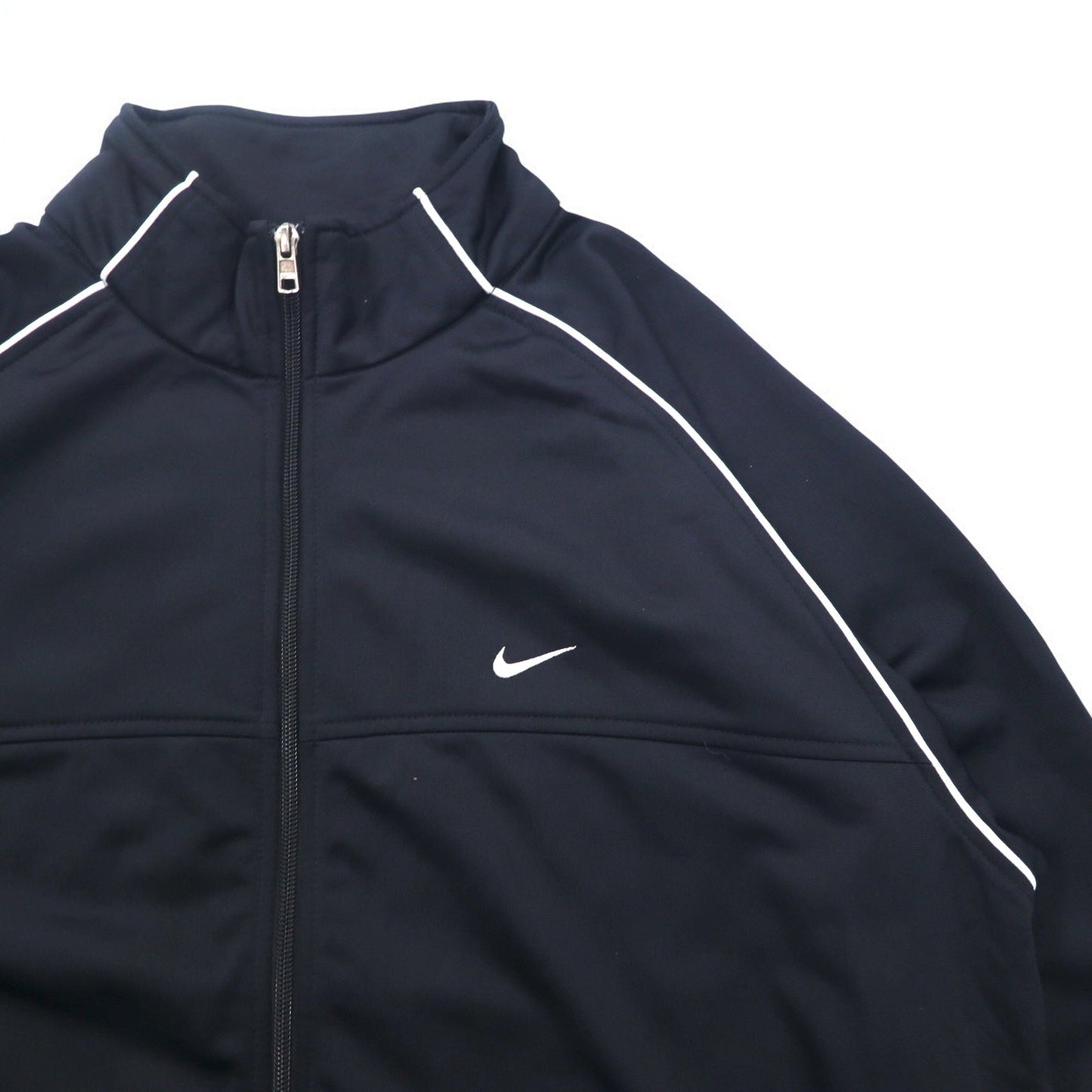 NIKE トラックジャケット ジャージ XL ブラック スウォッシュ ワンポイントロゴ刺繍