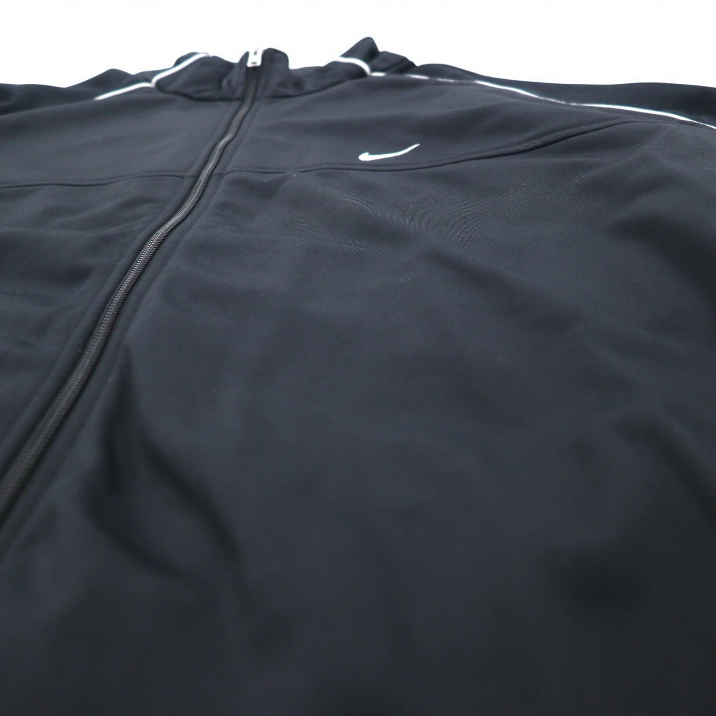 NIKE トラックジャケット ジャージ XL ブラック スウォッシュ ワンポイントロゴ刺繍