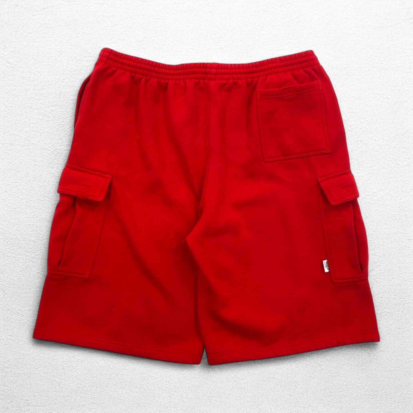 PRO5 ヘビーウェイト スウェット カーゴショートパンツ ハーフパンツ XL レッド ポリエステル