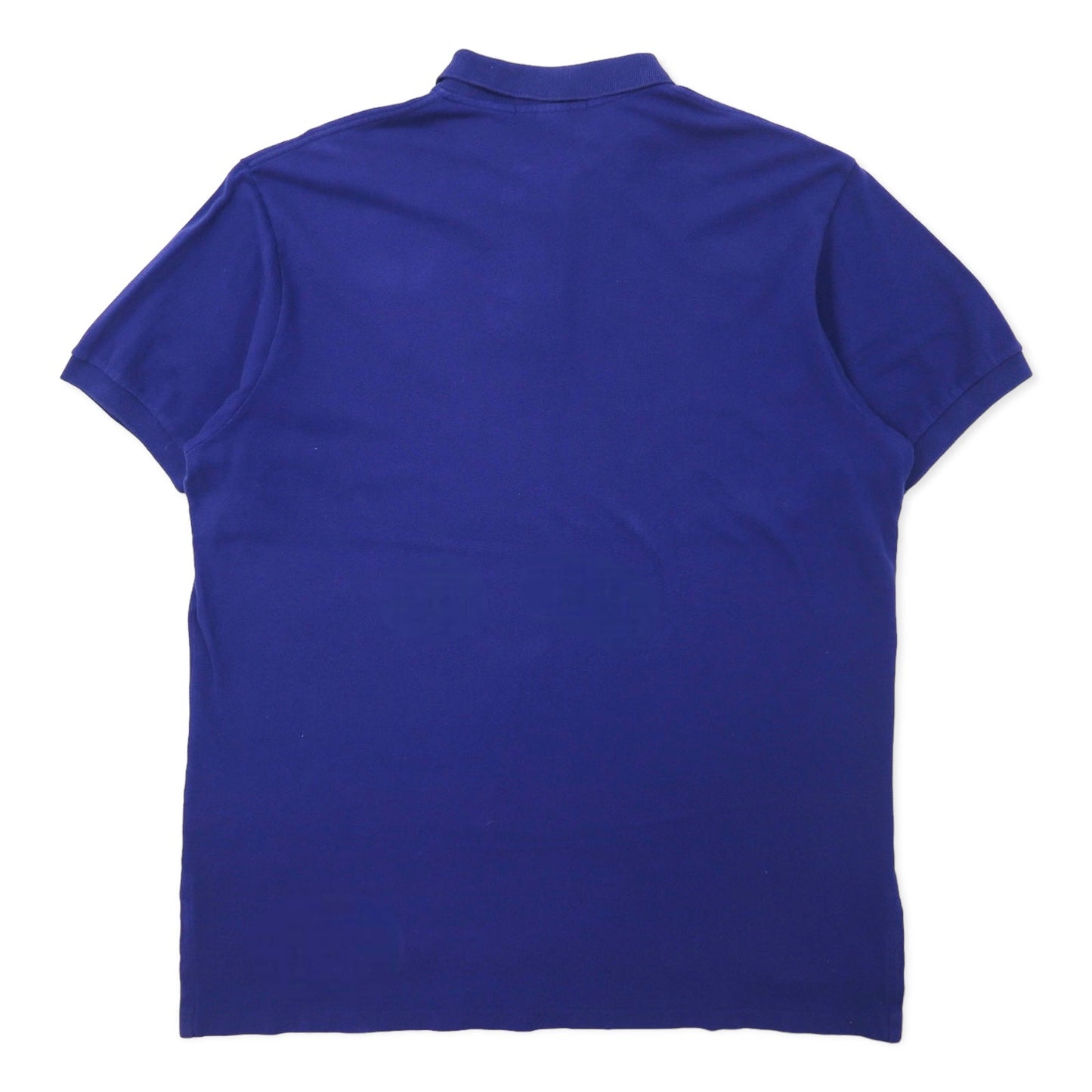 Polo by Ralph Lauren ポロシャツ XL ブルー コットン 鹿の子 スモールポニー刺繍 ビッグサイズ