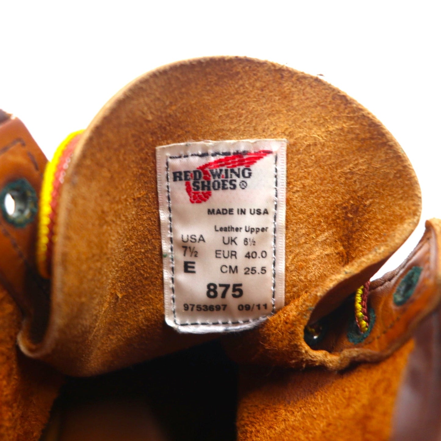 RED WING USA製 アイリッシュセッター 6インチ クラシックモック ブーツ 25.5cm ブラウン レザー CLASSIC MOC 875