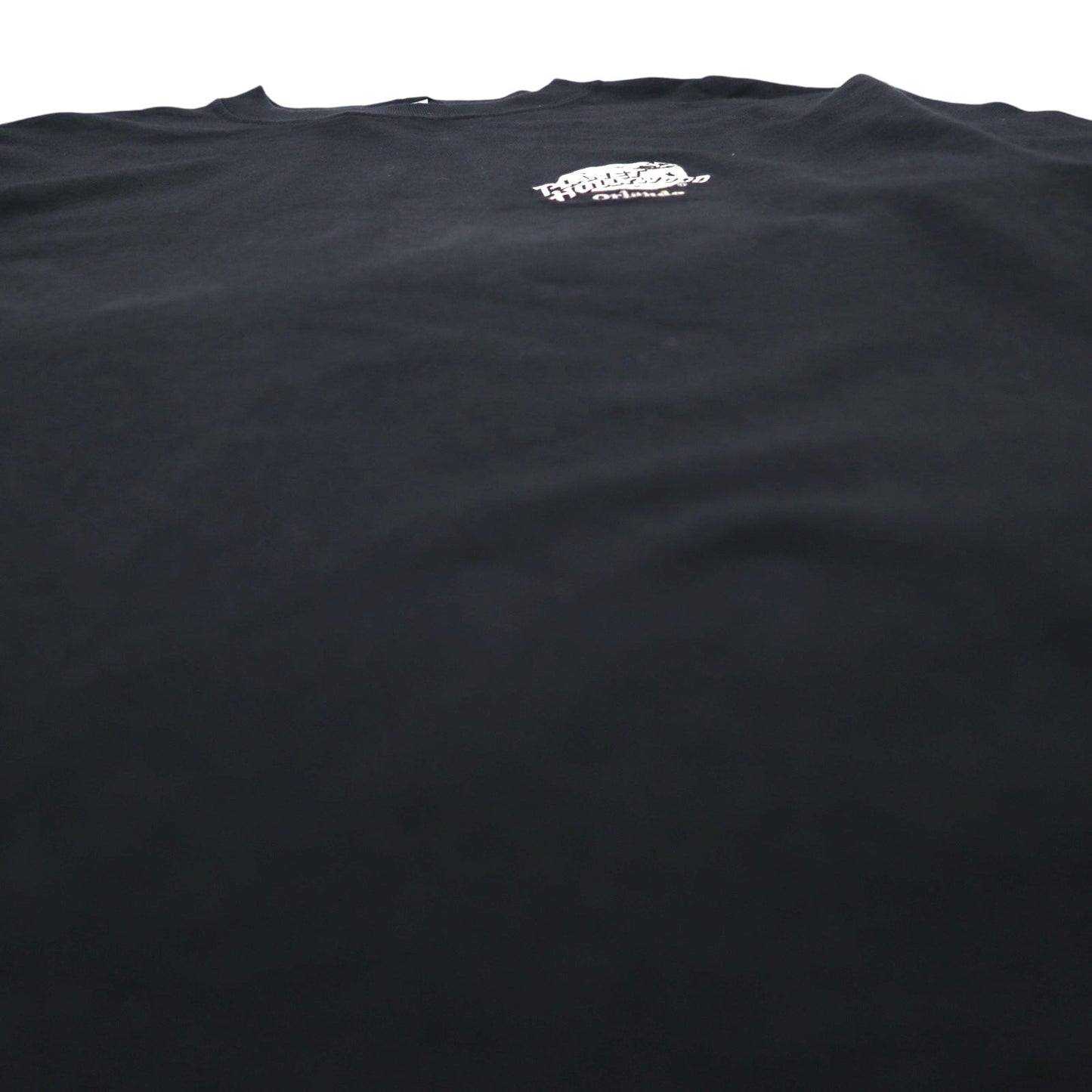 PLANET HOLLYWOOD 90年代 USA製 アドバタイジング Tシャツ L ブラック ワンポイントロゴ刺繍