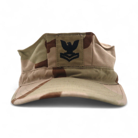 US Marine Corps ( USMC ) 米軍 00年代 デザートカモ ユーティリティキャップ L ベージュ リップストップ ミリタリー SEKRI INDUSTRIES INC.