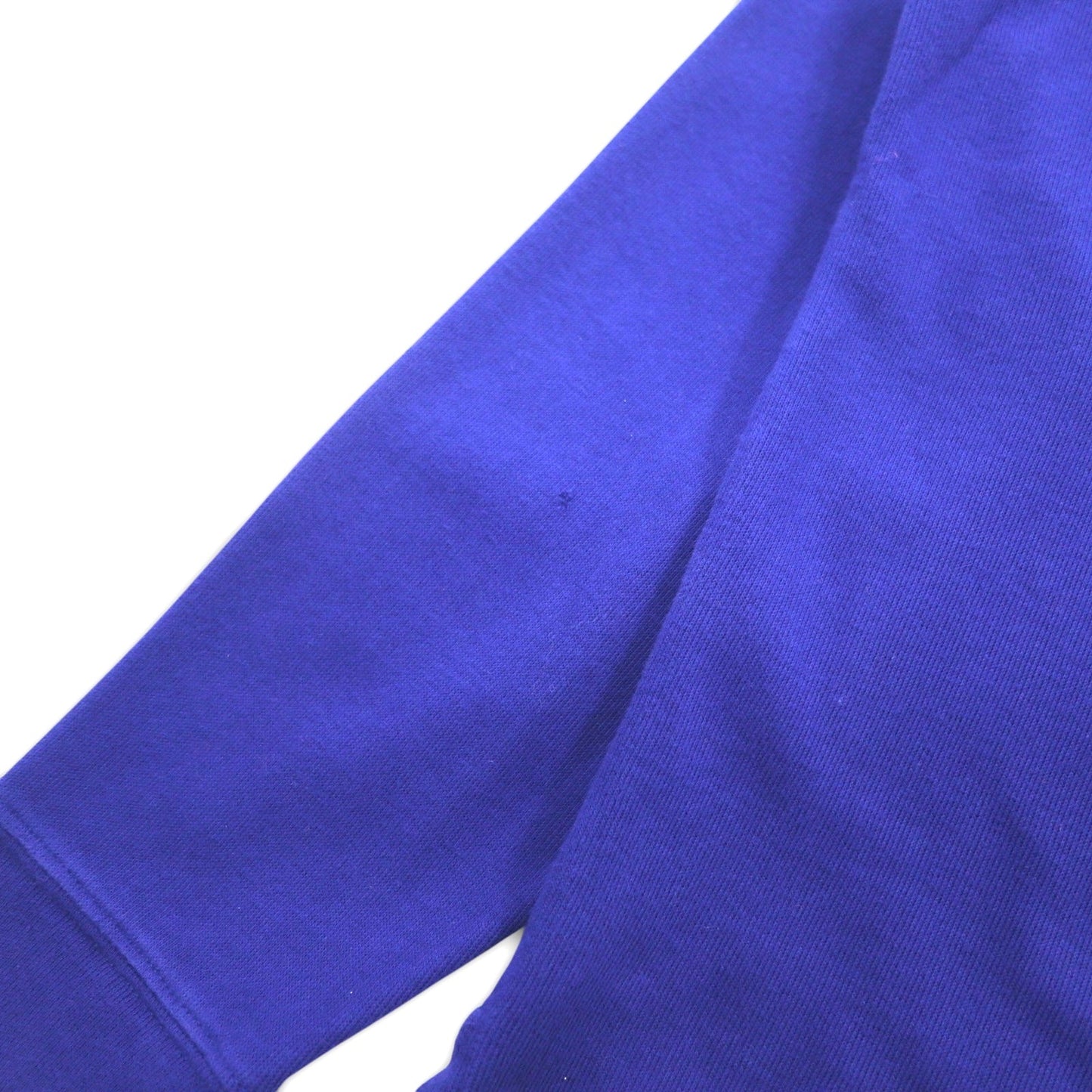 POLO RALPH LAUREN ハーフジップ スウェット L ブルー コットン ESTATE RIB スモールポニー刺繍