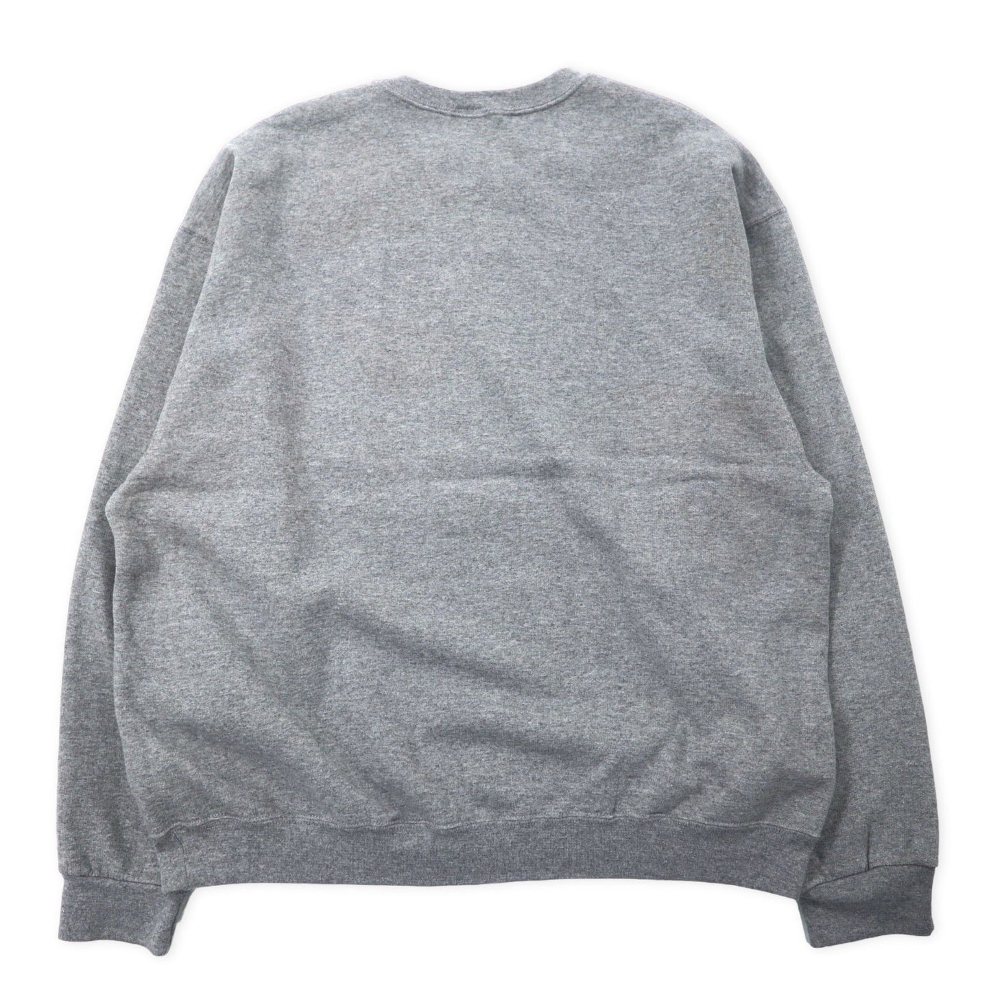 RED OAK カレッジ プリントスウェット 2XL グレー コットン 裏起毛 ARKANSAS ビッグサイズ ホンジュラス製