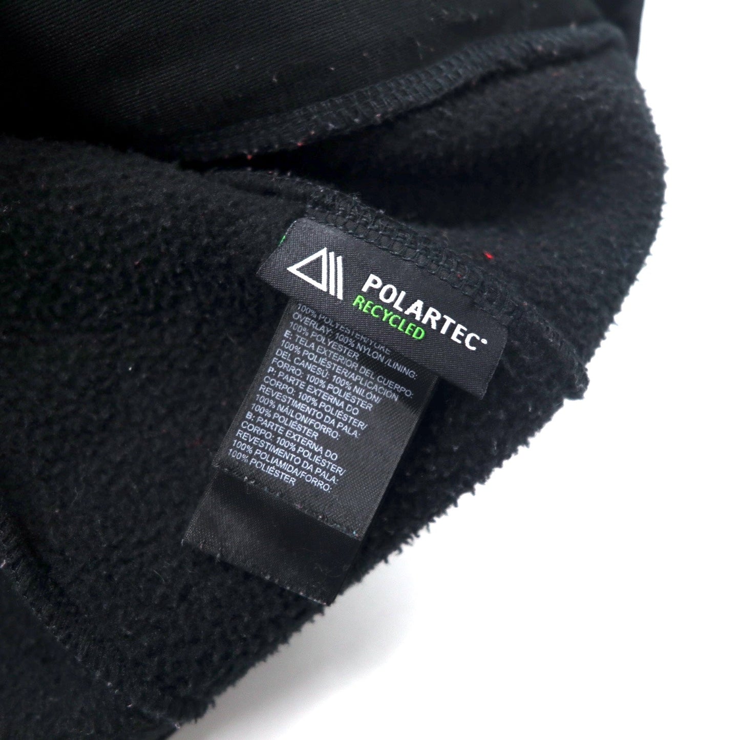 THE NORTH FACE デナリジャケット POLARTEC フリース S ブラック ポリエステル ワンポイントロゴ刺繍