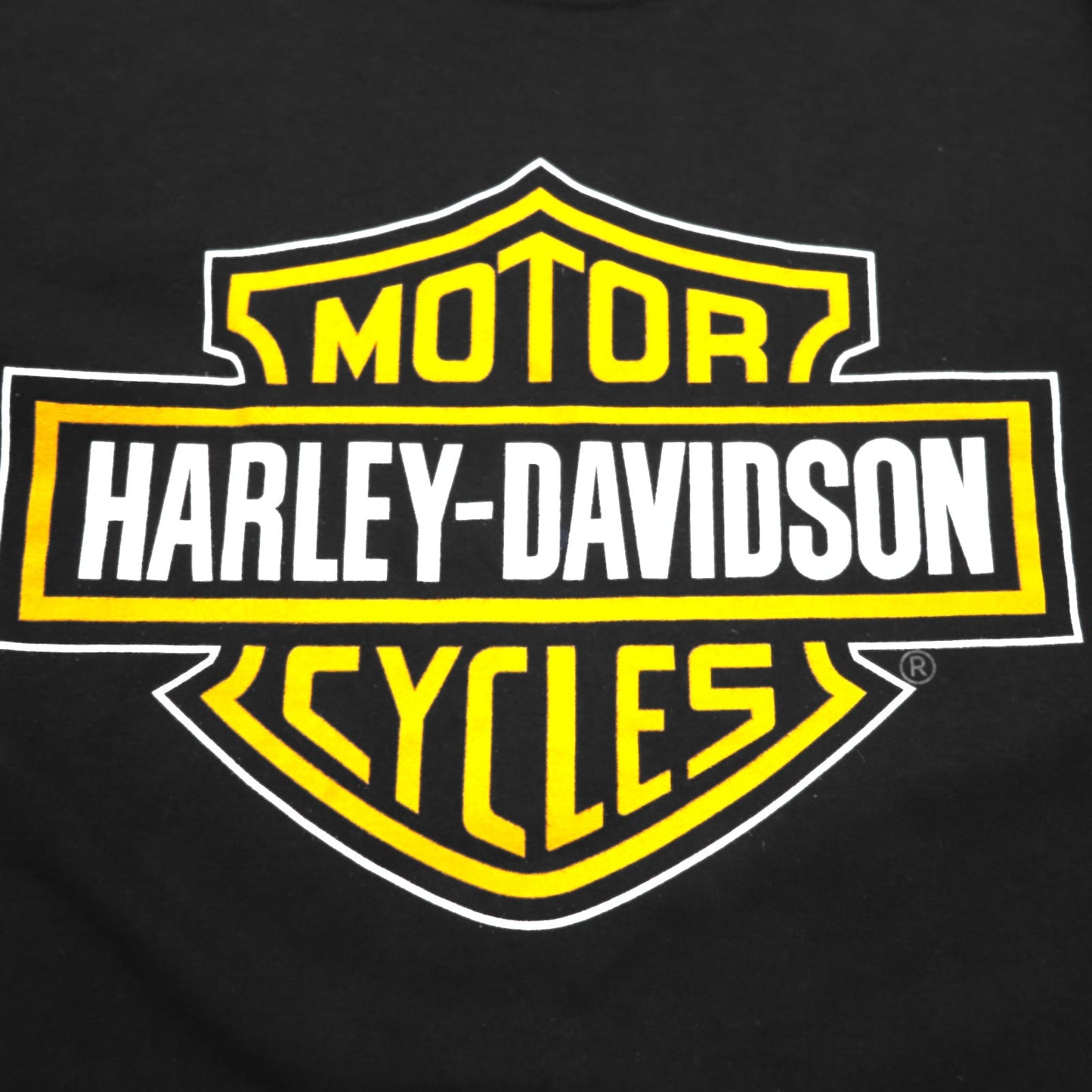 HARLEY DAVIDSON 両面プリント Tシャツ L ブラック コットン FOUR RIVERS