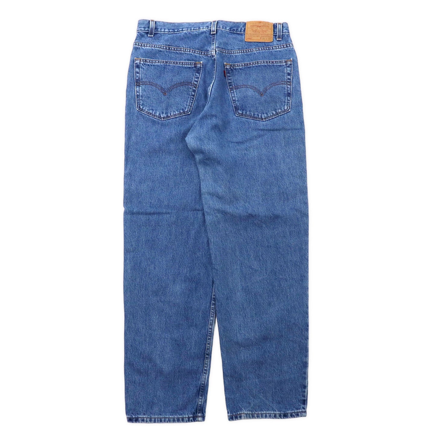 Levi's USA製 550 ワイド バギー テーパード デニムパンツ 38 ブルー アイスウォッシュ 550-4891 リラックスフィット RELAXED FIT