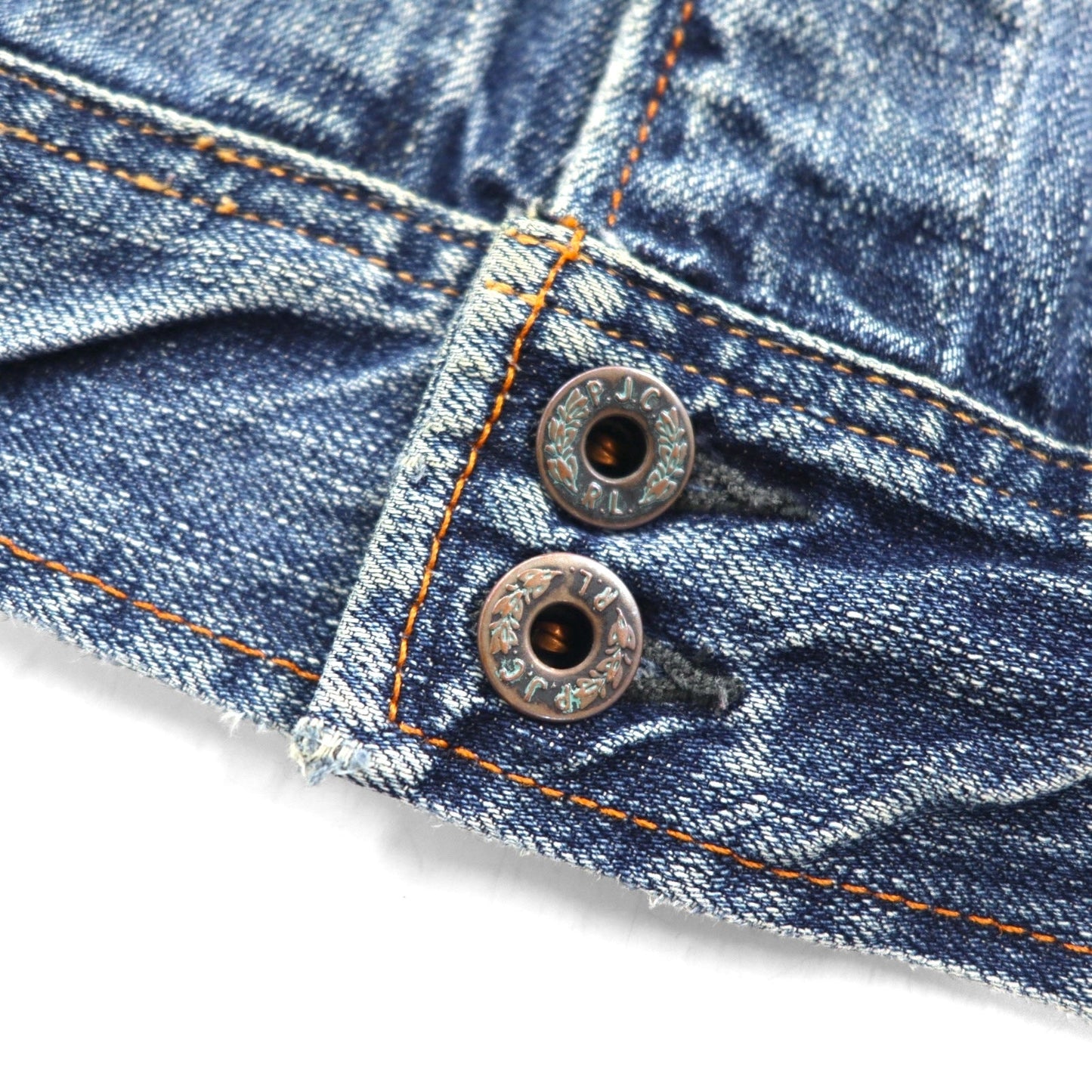 POLO JEANS ( RALPH LAUREN ) 90年代 デニムジャケット Gジャン L インディゴ GIVE JAKET 3YU18