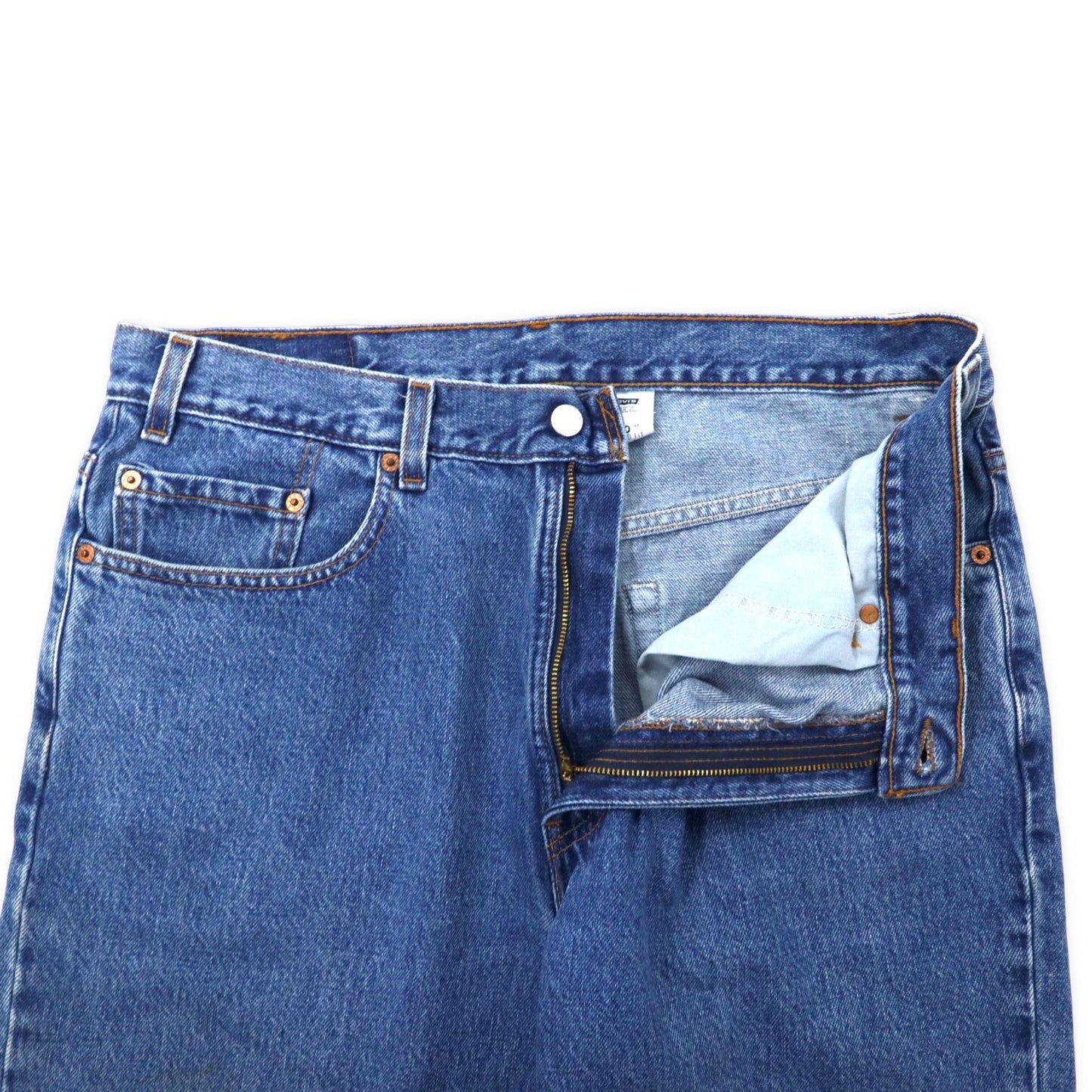 Levi's USA製 550 ワイド バギー テーパード デニムパンツ 38 ブルー アイスウォッシュ 550-4891 リラックスフィット RELAXED FIT