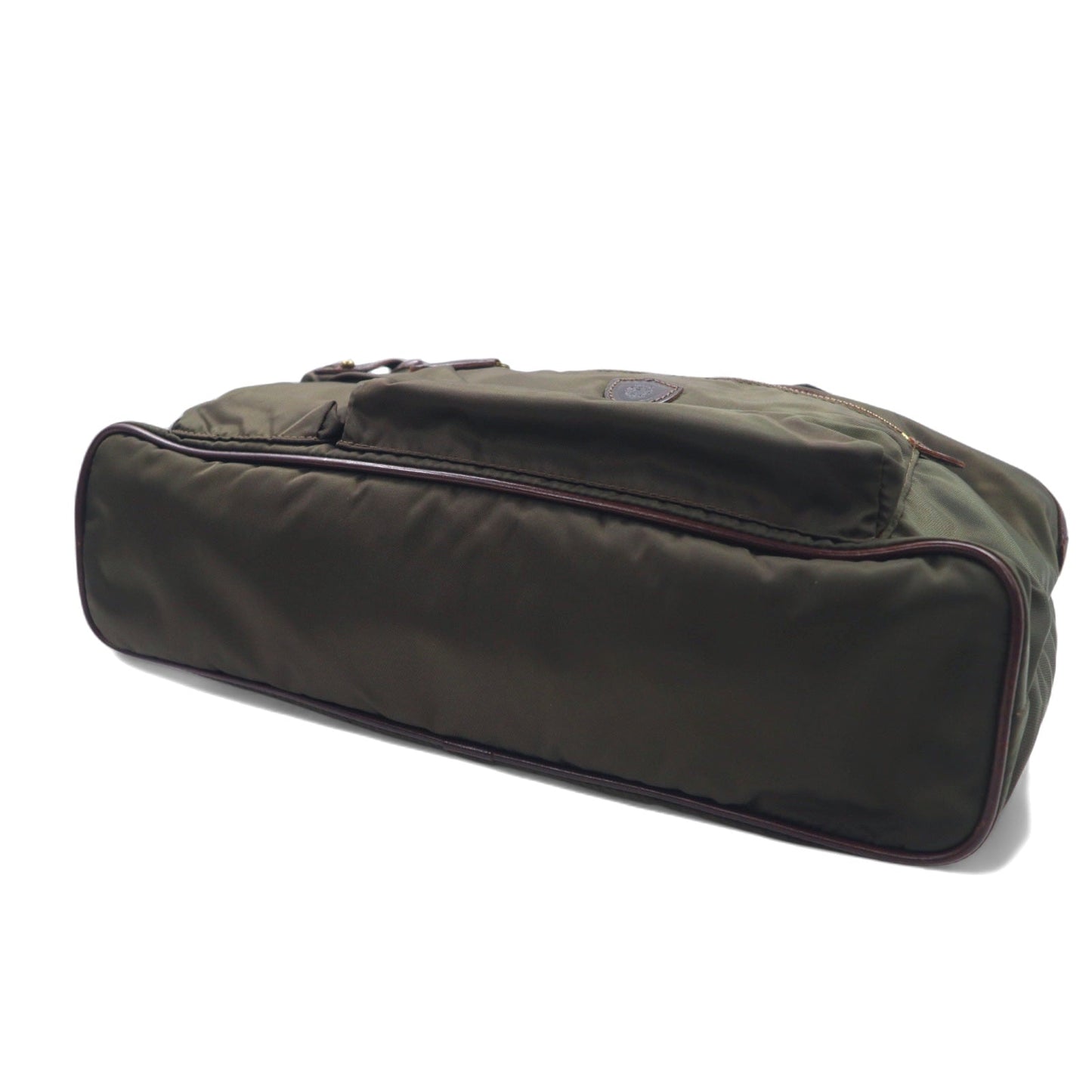 Felisi イタリア製 トートバッグ ショルダーバッグ カーキ ナイロン レザー F00102