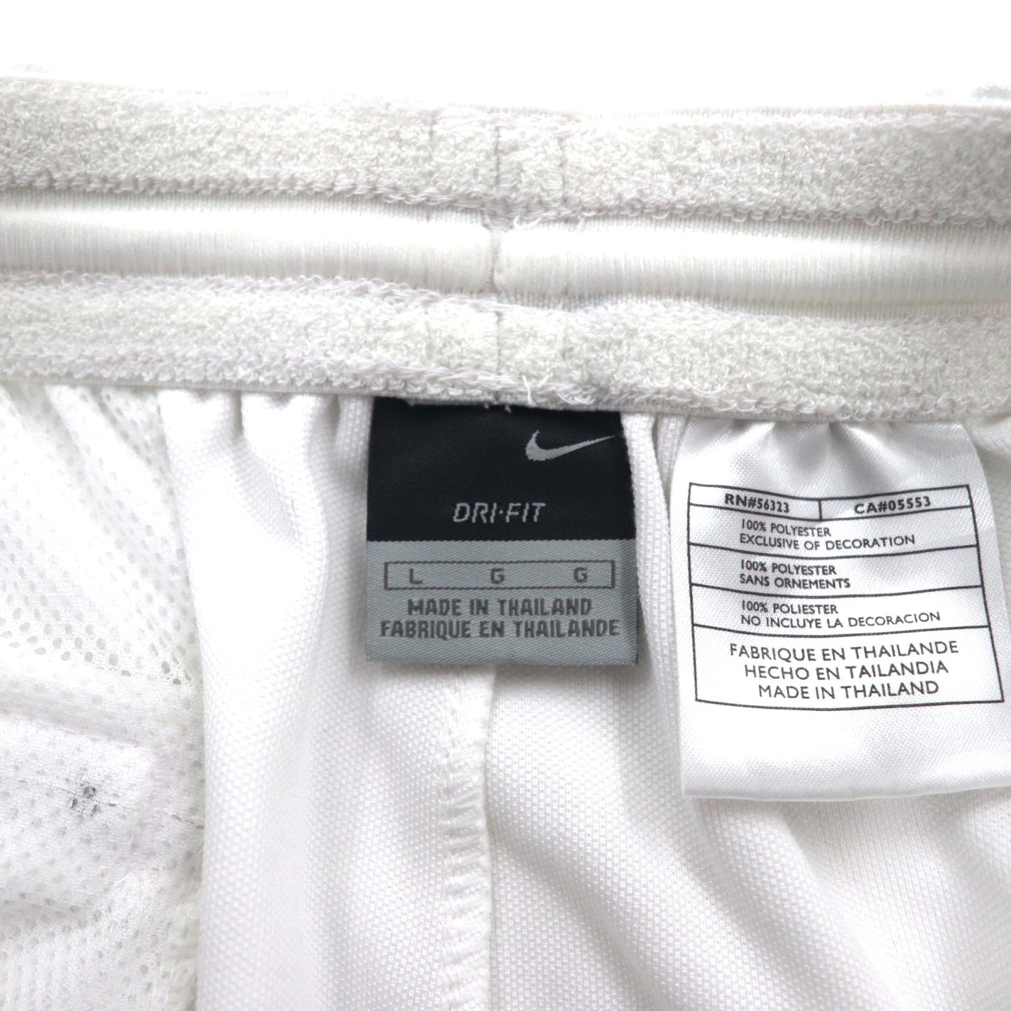 NIKE ドライフィット ショートパンツ ハーフパンツ L ホワイト スウォッシュ ゲームパンツ