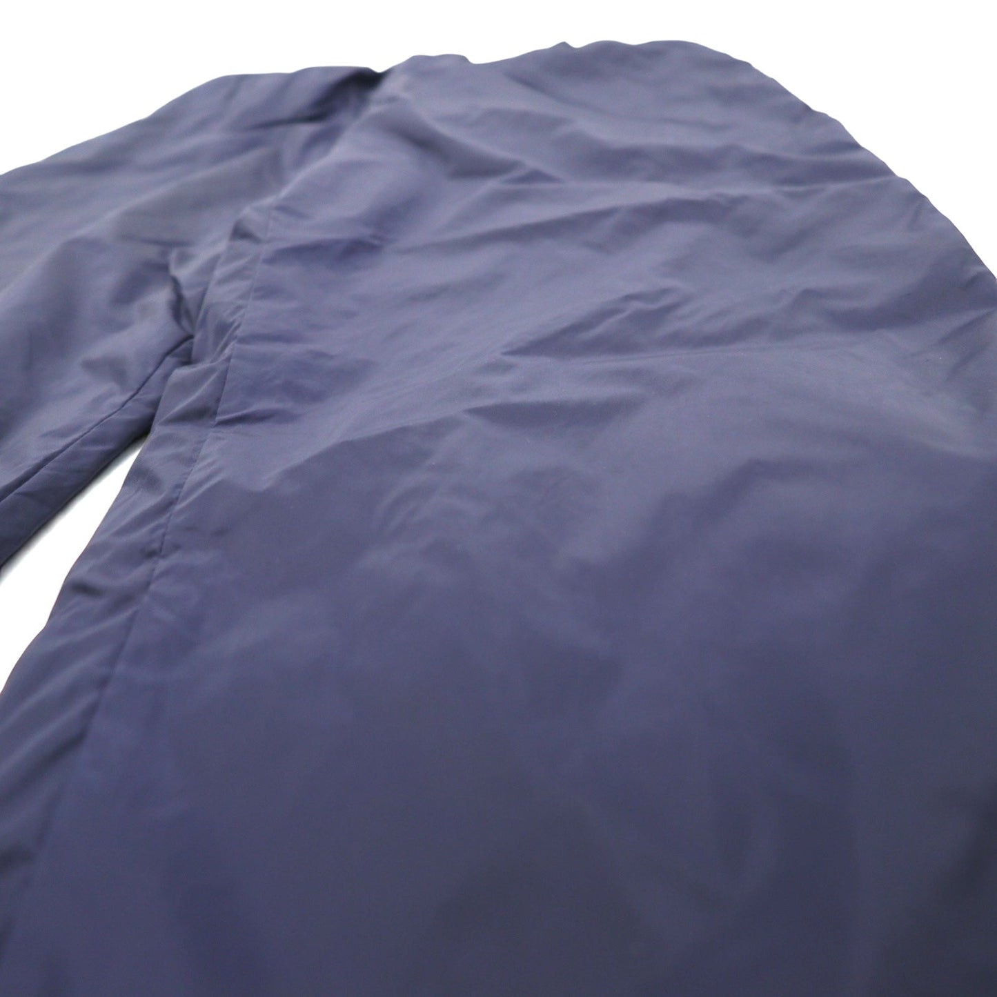 Reebok 90年代 ナイロン トラックパンツ ジャージ L ネイビー ベクターロゴ刺繍 スリット 裾ジップ