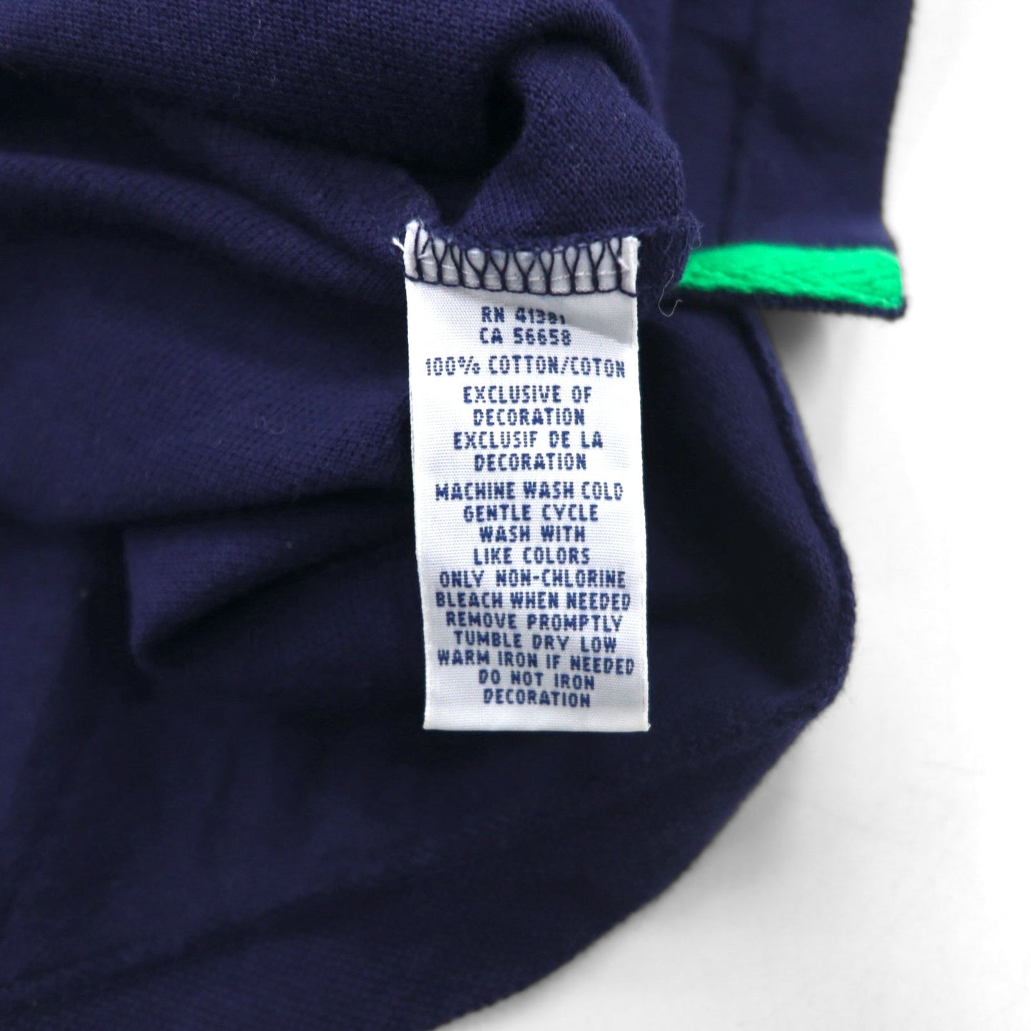 POLO RALPH LAUREN 鹿の子 ポロシャツ XL ネイビー コットン 刺繍 ビッグポニー USA 星条旗