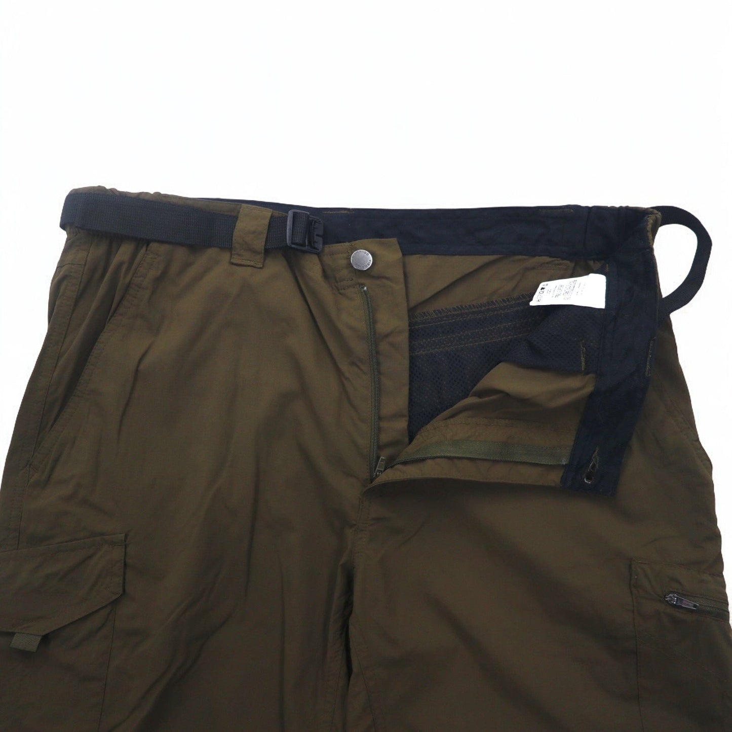 Columbia タイタニウム 2WAY コンバーチブル クライミングパンツ ショートパンツ L ブラウン ベルト付き Silver Ridge Pantalon AM8004