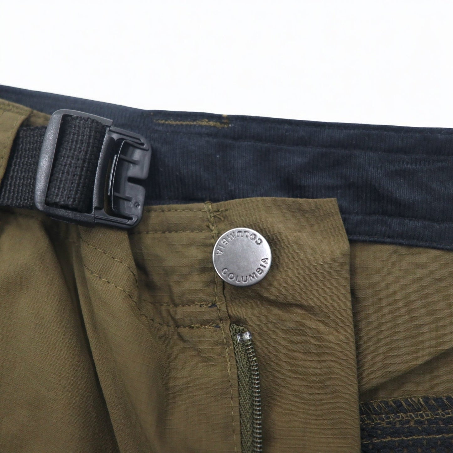 Columbia タイタニウム 2WAY コンバーチブル クライミングパンツ ショートパンツ L ブラウン ベルト付き Silver Ridge Pantalon AM8004