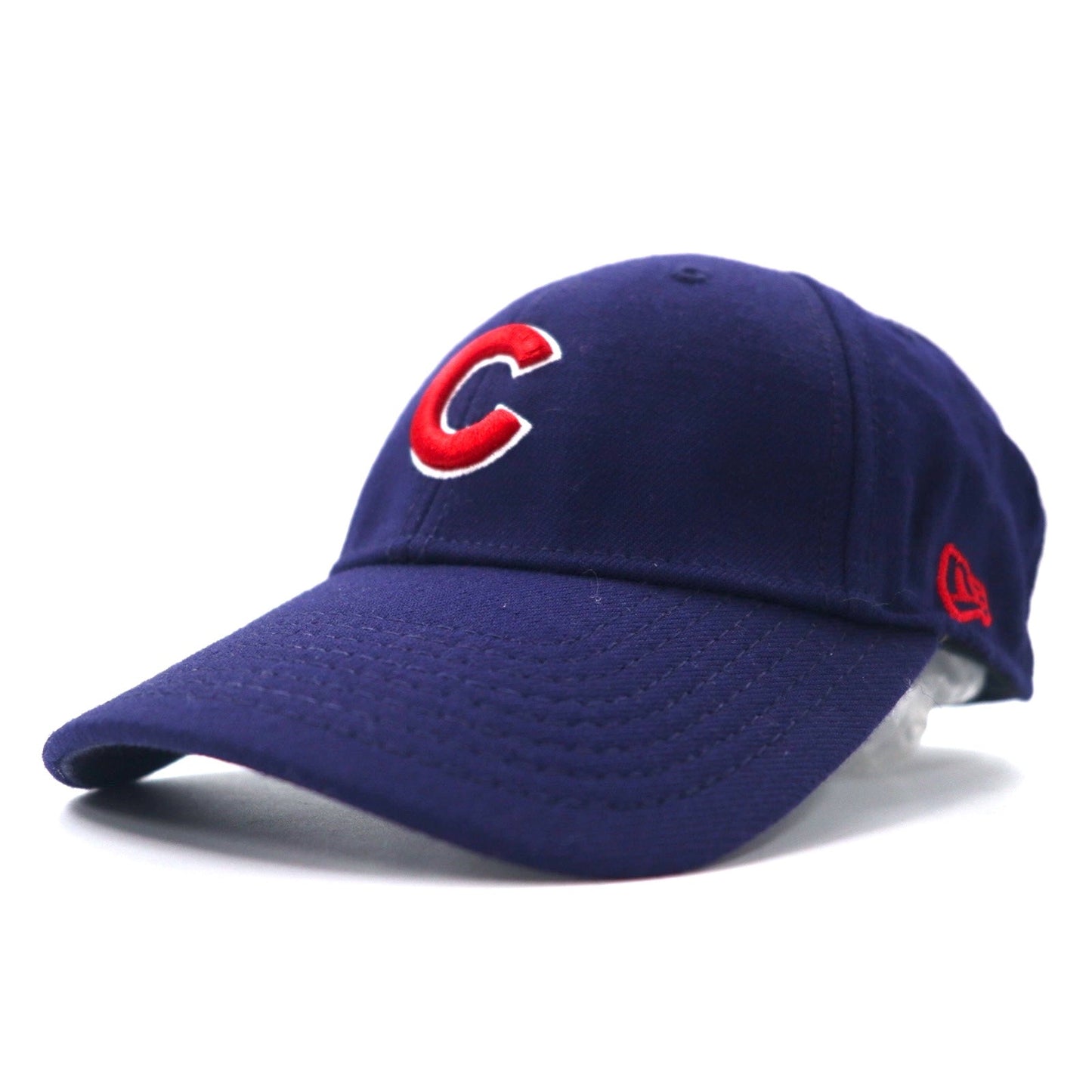 NEW ERA ベースボールキャップ S/M ネイビー ウール MLB CUBS