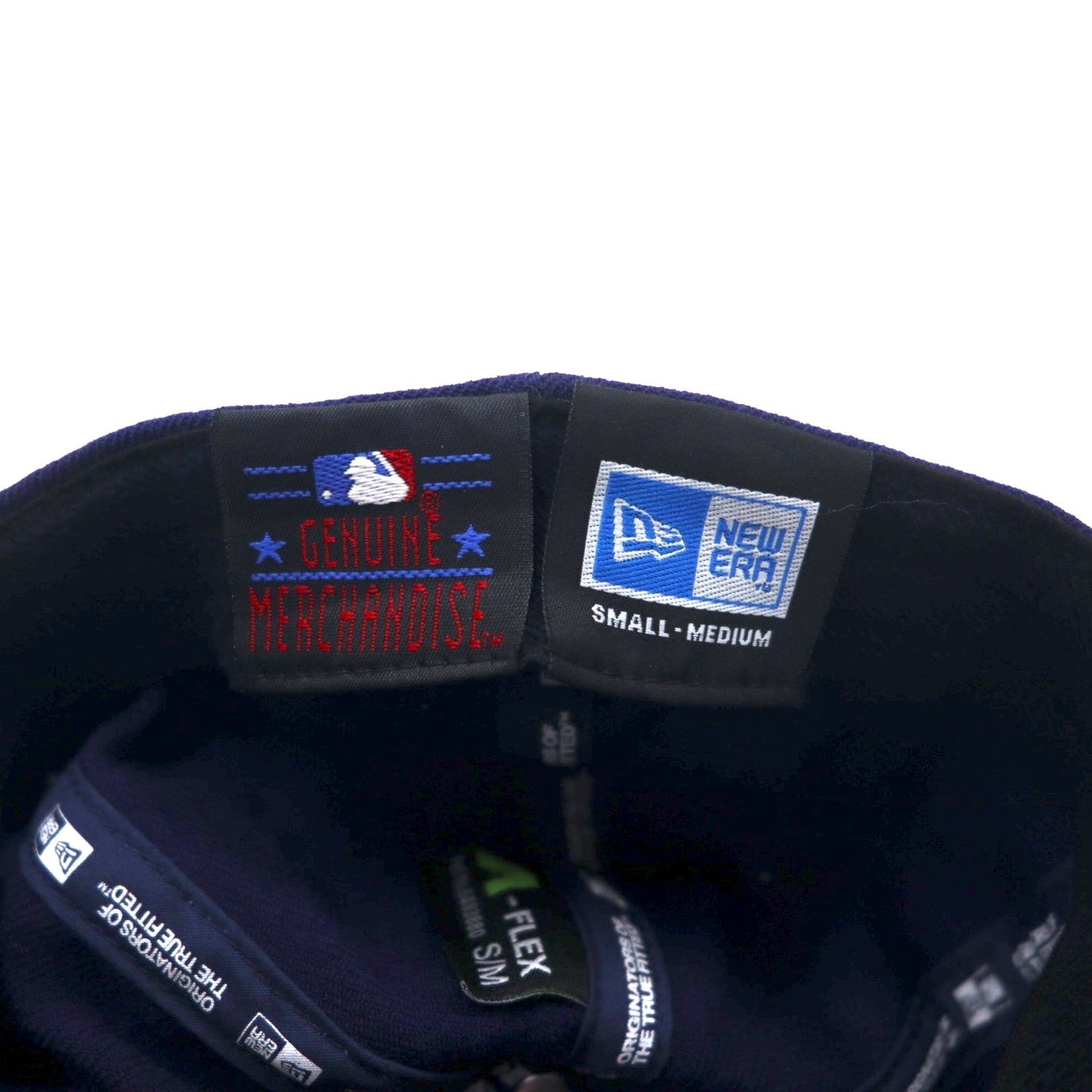 NEW ERA ベースボールキャップ S/M ネイビー ウール MLB CUBS