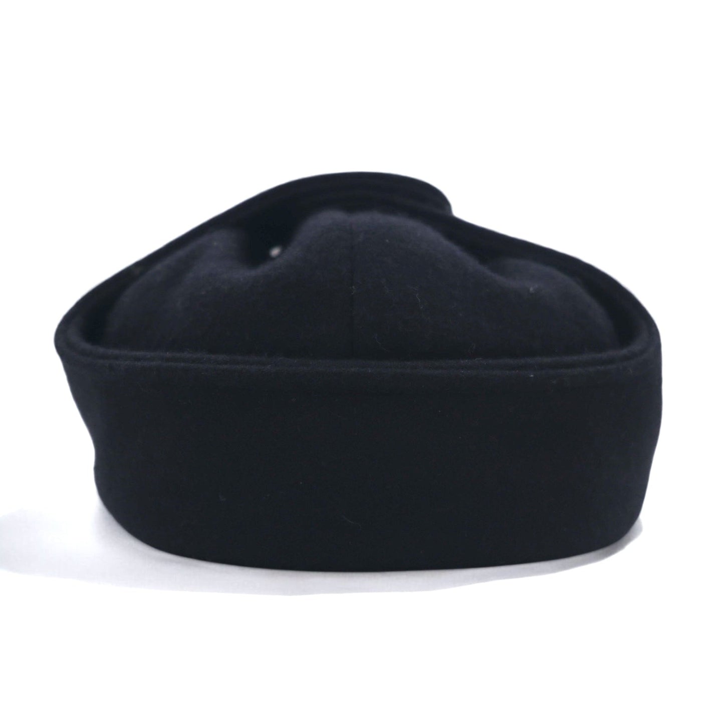 override ドッグイヤー ハンチング キャップ 59cm ブラック ウール 耳当て イヤーフラップ 裏地タータンチェック888790650