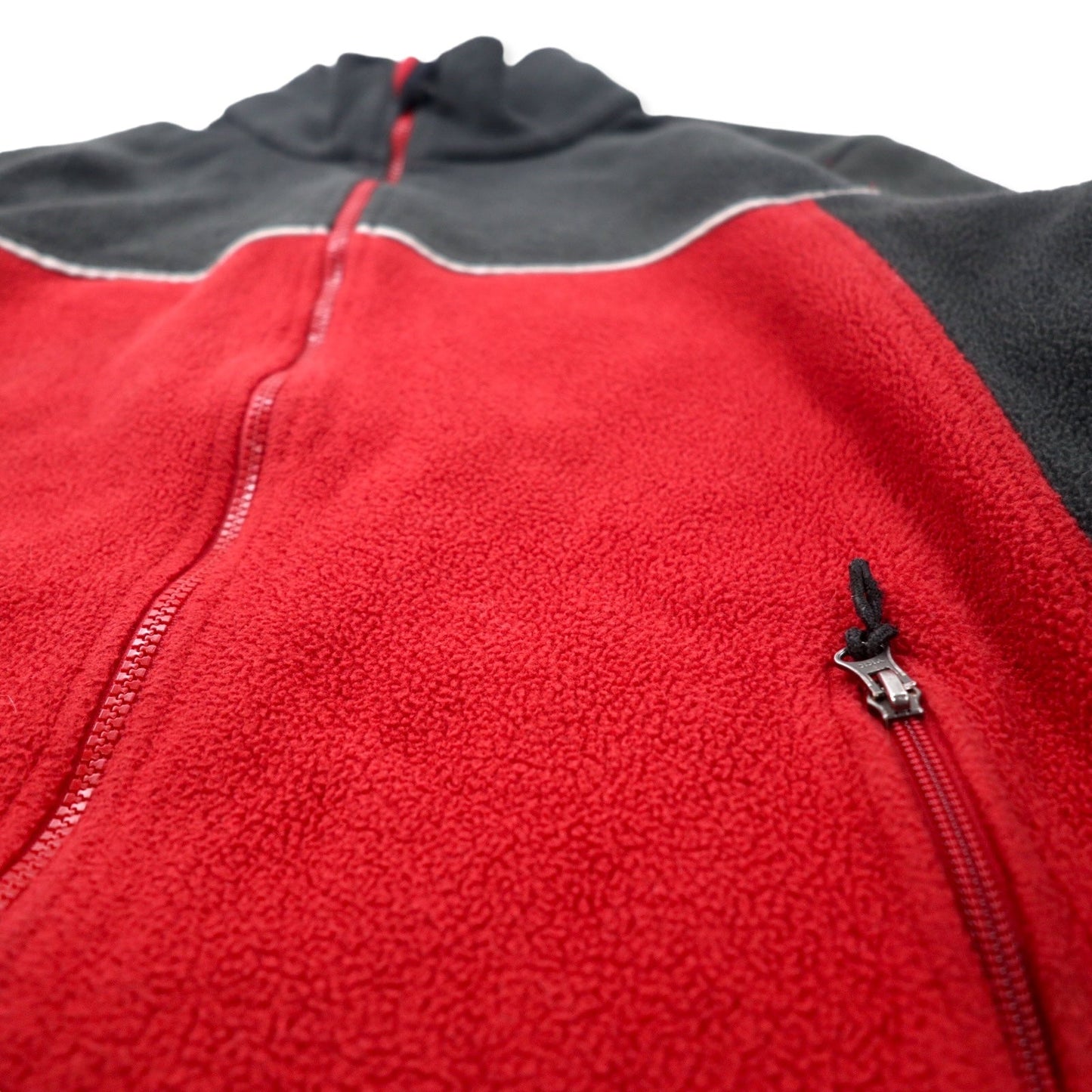 L.L.Bean 90年代 フルジップ POLARTEC フリースジャケット XL レッド ポリエステル 山タグ エルサルバドル製