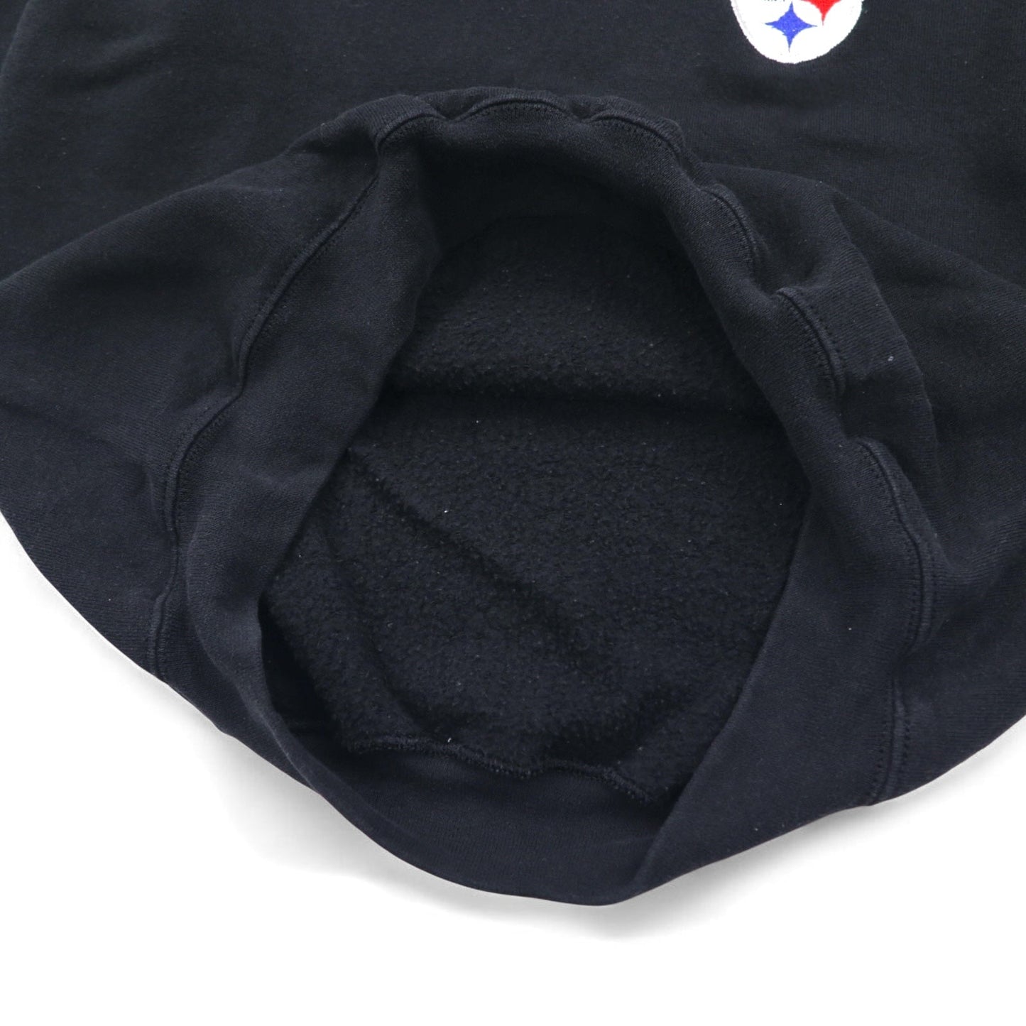 LOGO ATHLETIC 90年代 NFL 刺繍 スウェット M ブラック PITTSBURGH STEELERS メキシコ製