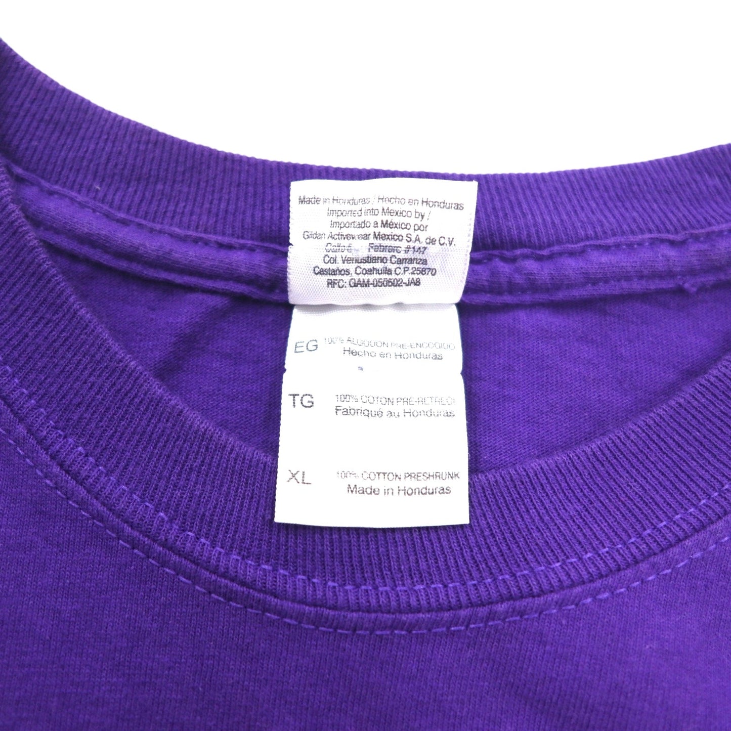 GILDAN ロングスリーブTシャツ ロンT XL パープル コットン NFL BATTLE OF THE BAYS