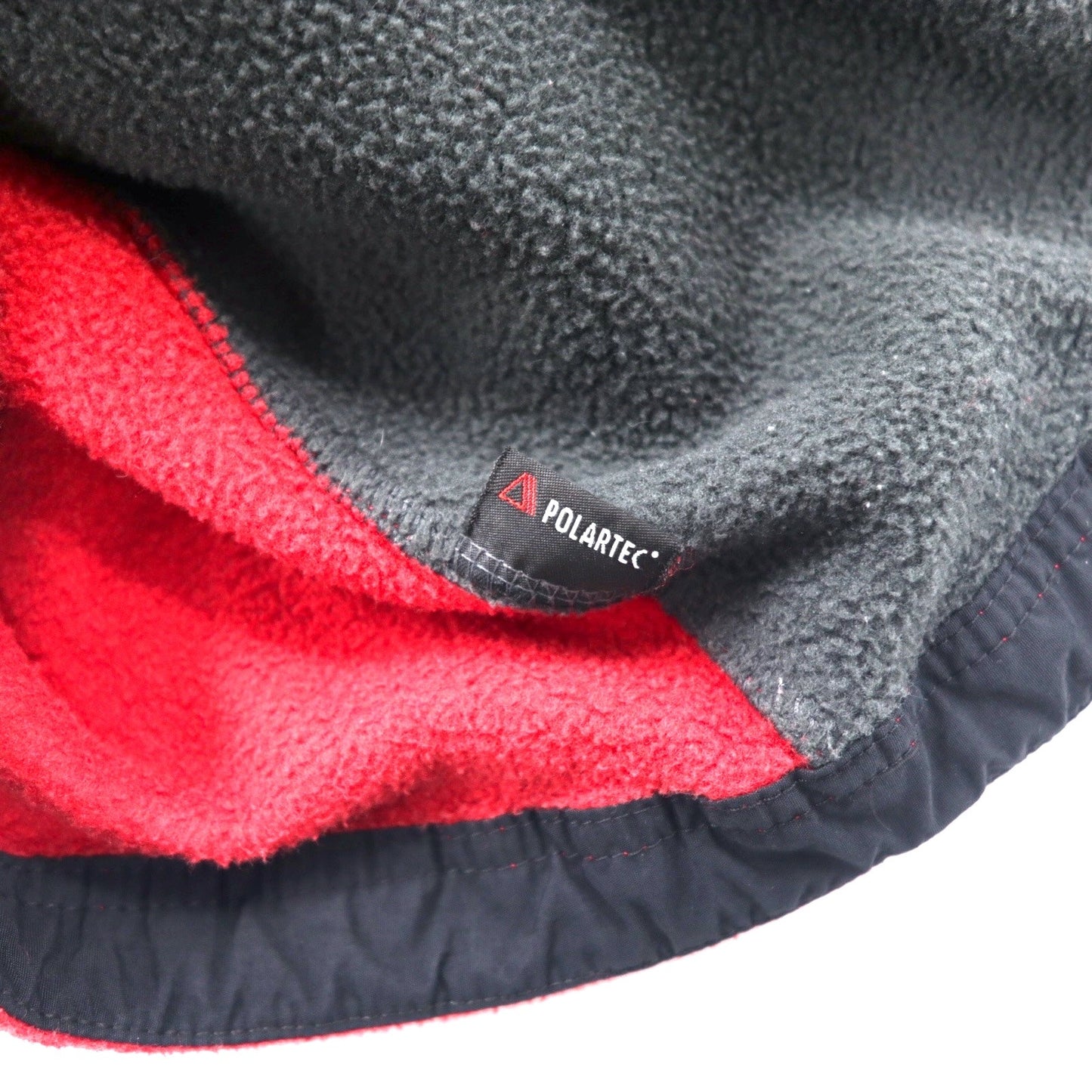 L.L.Bean 90年代 フルジップ POLARTEC フリースジャケット XL レッド ポリエステル 山タグ エルサルバドル製