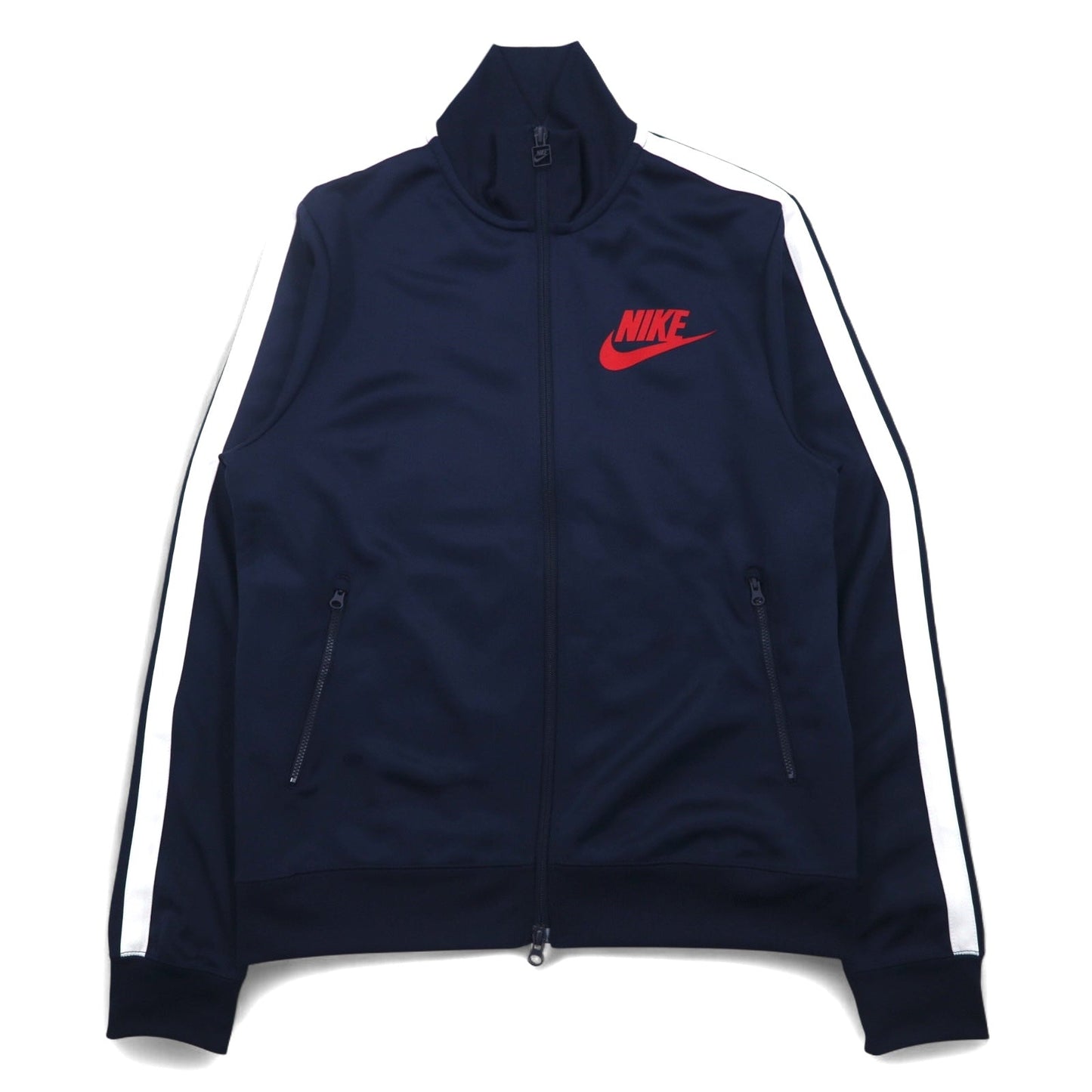 NIKE ダブルジップ トラックジャケット ジャージ M ネイビー サイドライン 649772-451